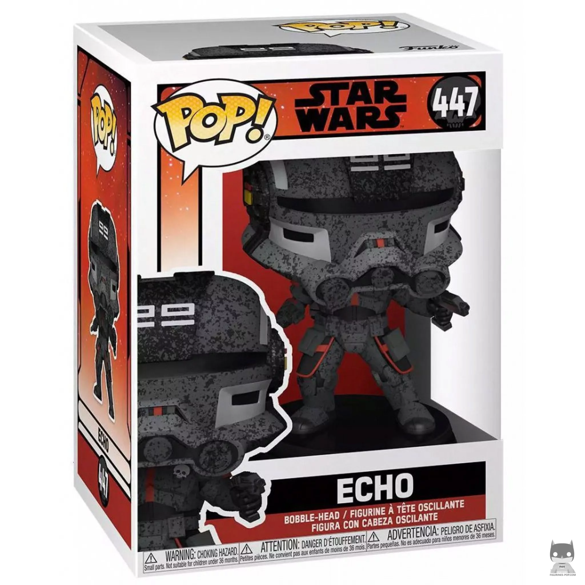 Echo Funko Pop! figure in its box