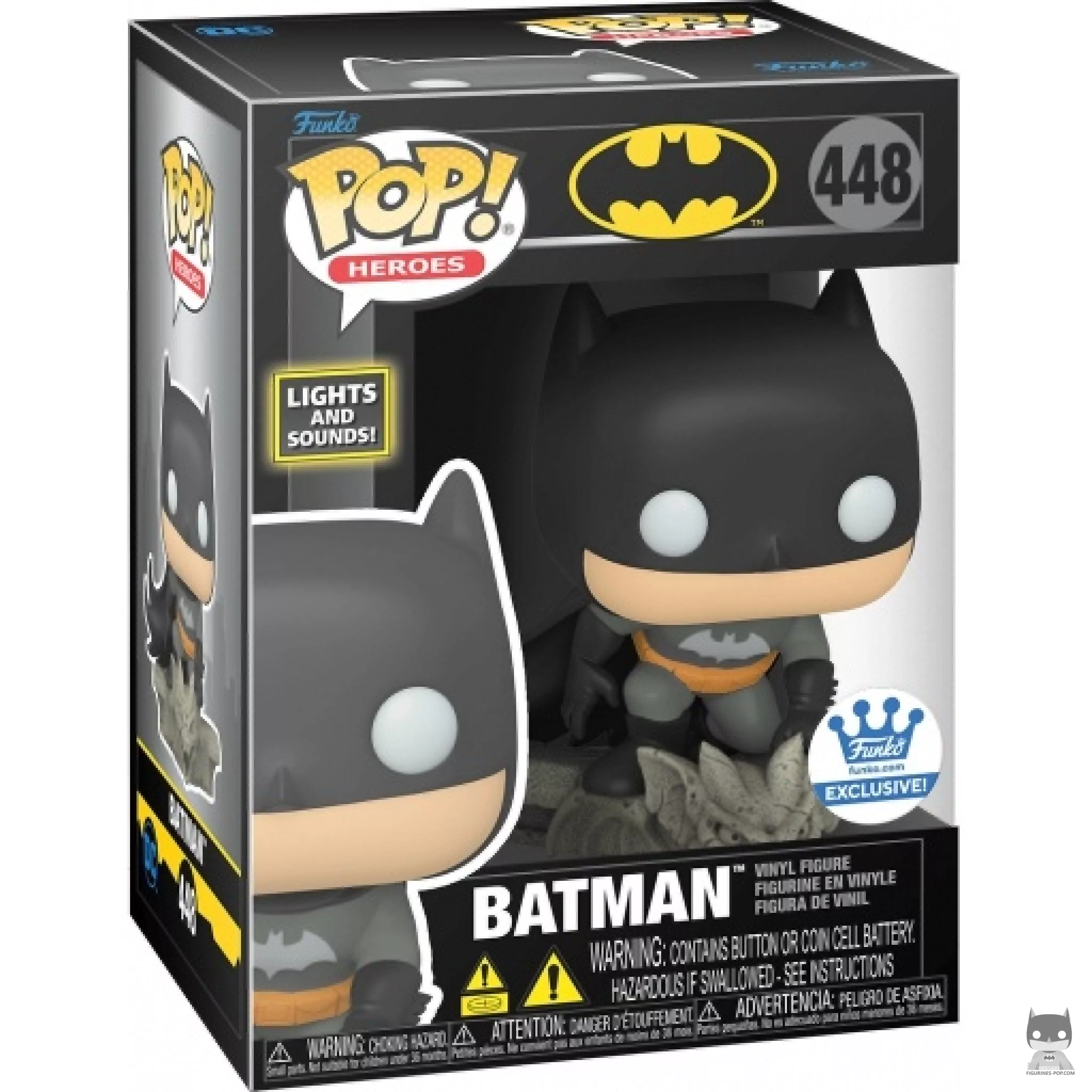 Batman (Lights & Sound) Funko Pop! figure in its box