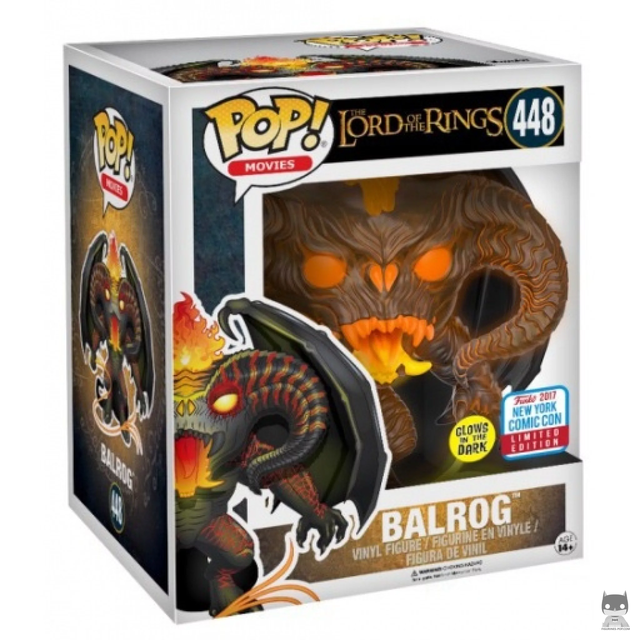 Balrog (Glow in the Dark & Supersized) Funko Pop! figure in its box