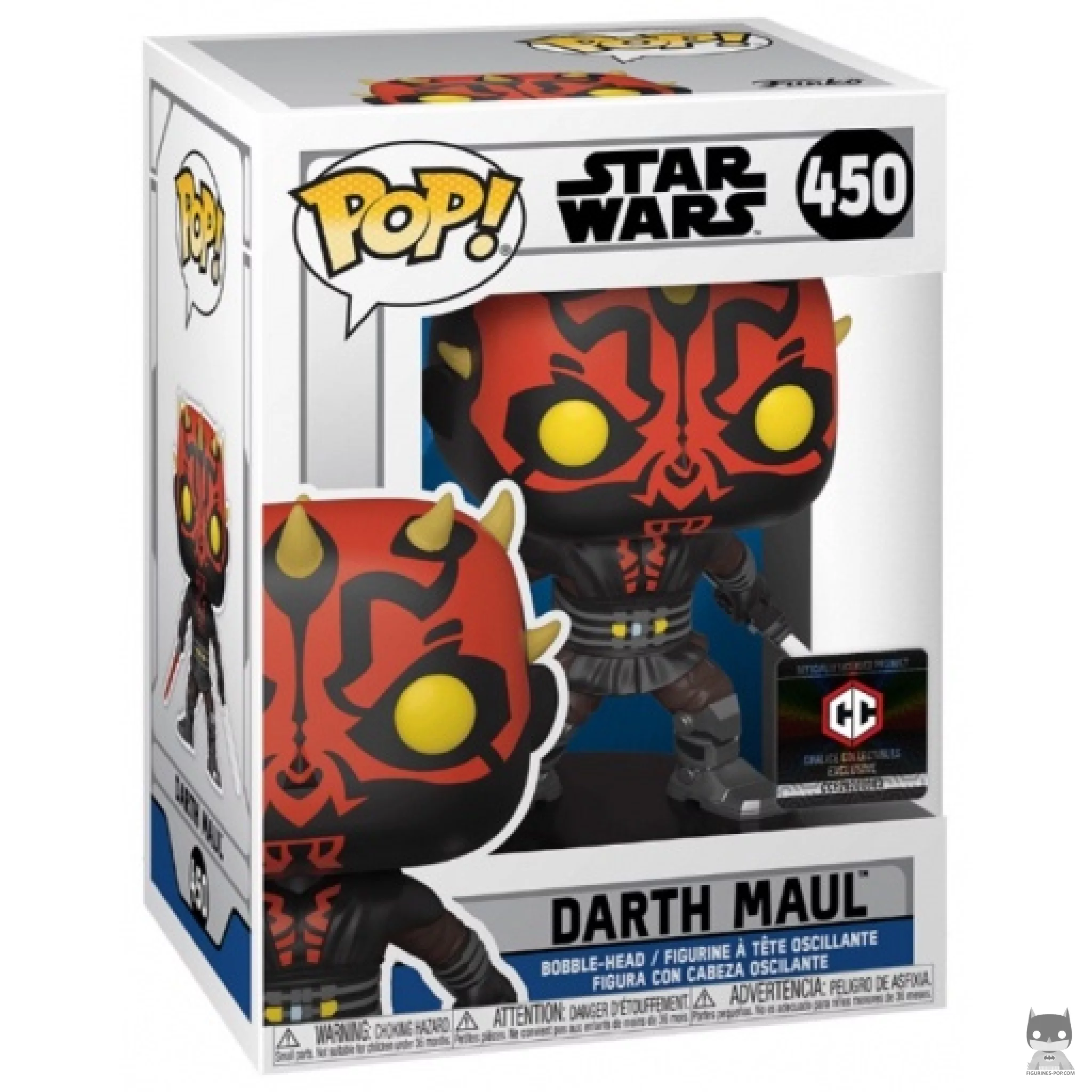 Darth Maul with Darksaber Funko Pop! figure in its box