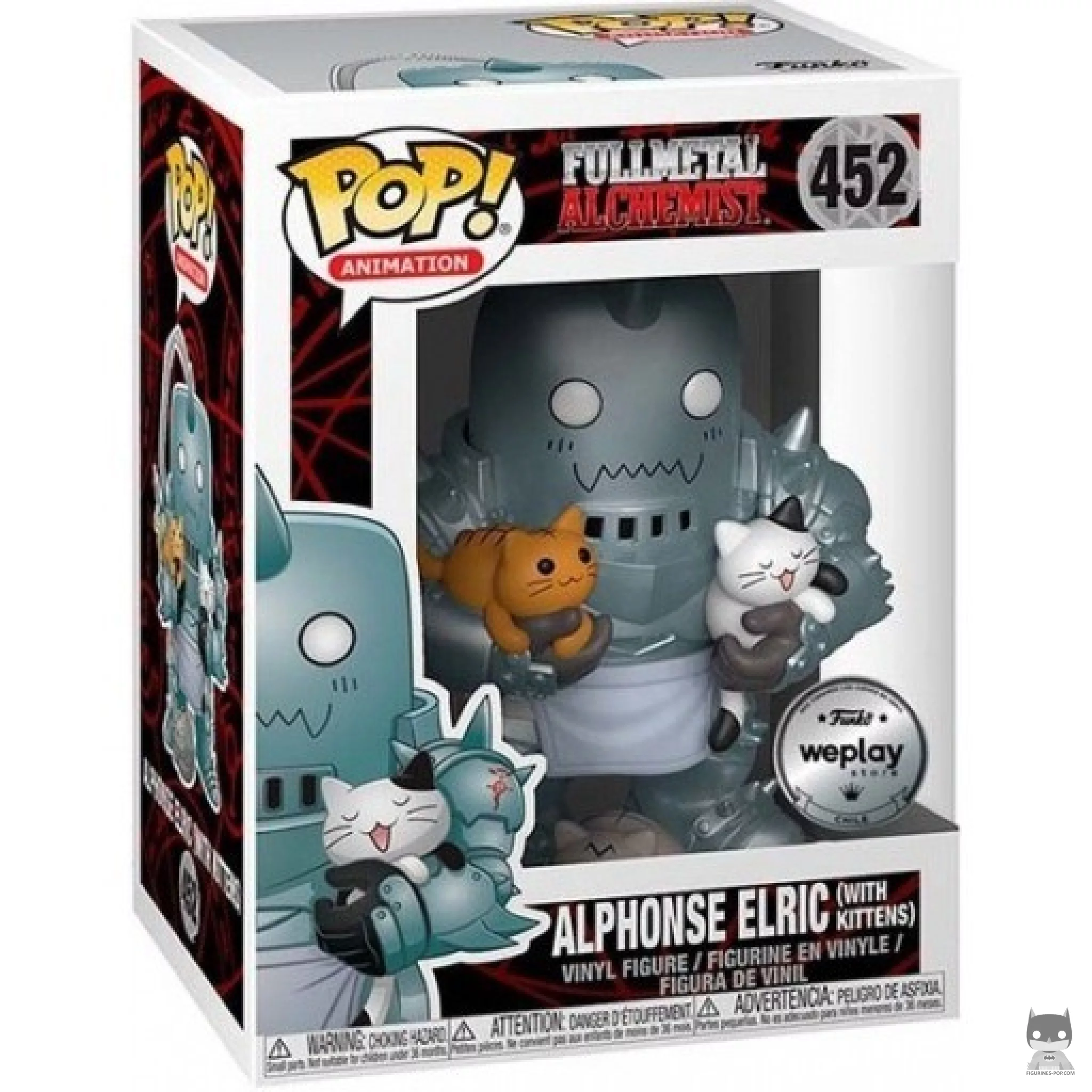 Alphonse Elric with Kittens Funko Pop! figure in its box