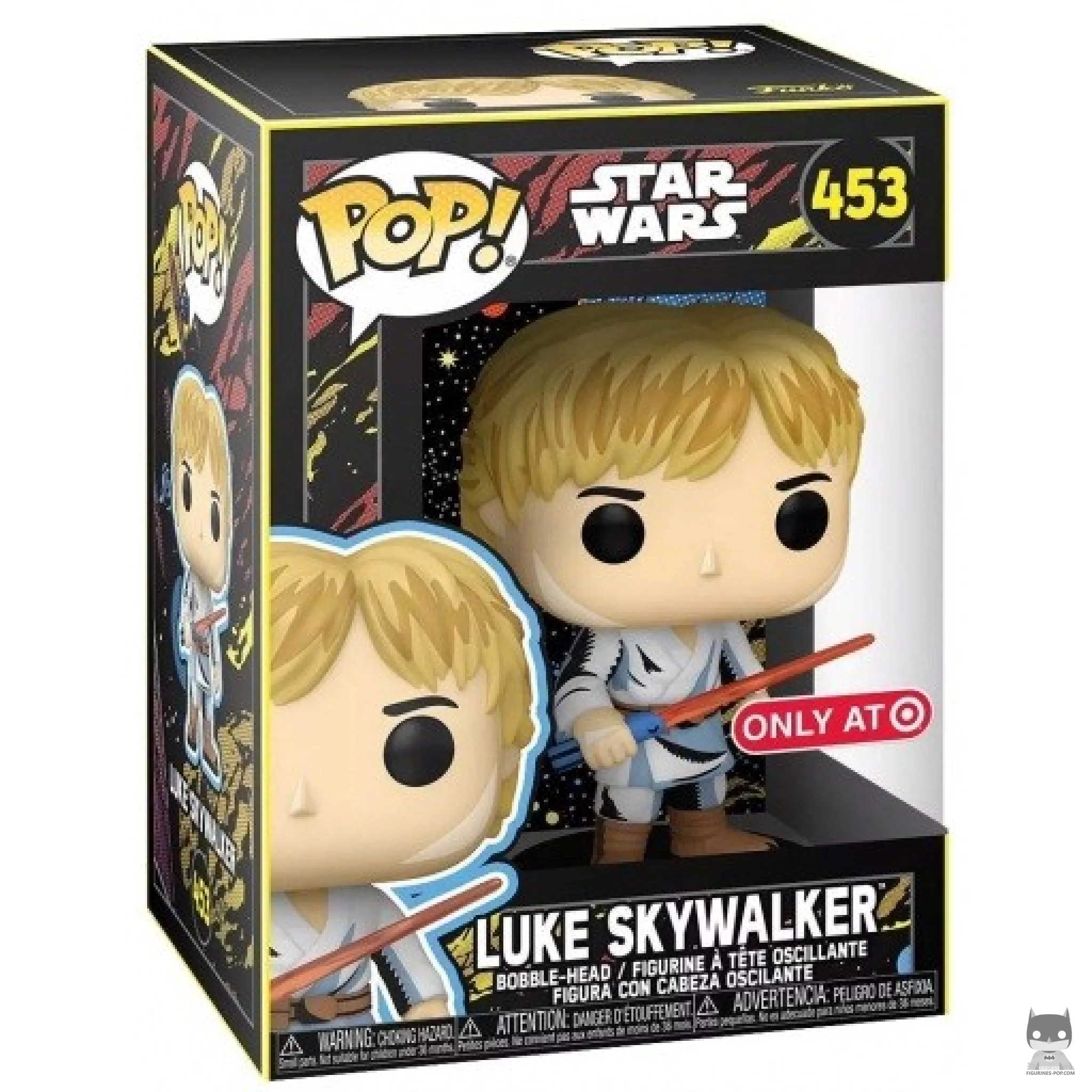 Luke Skywalker Funko Pop! figure in its box