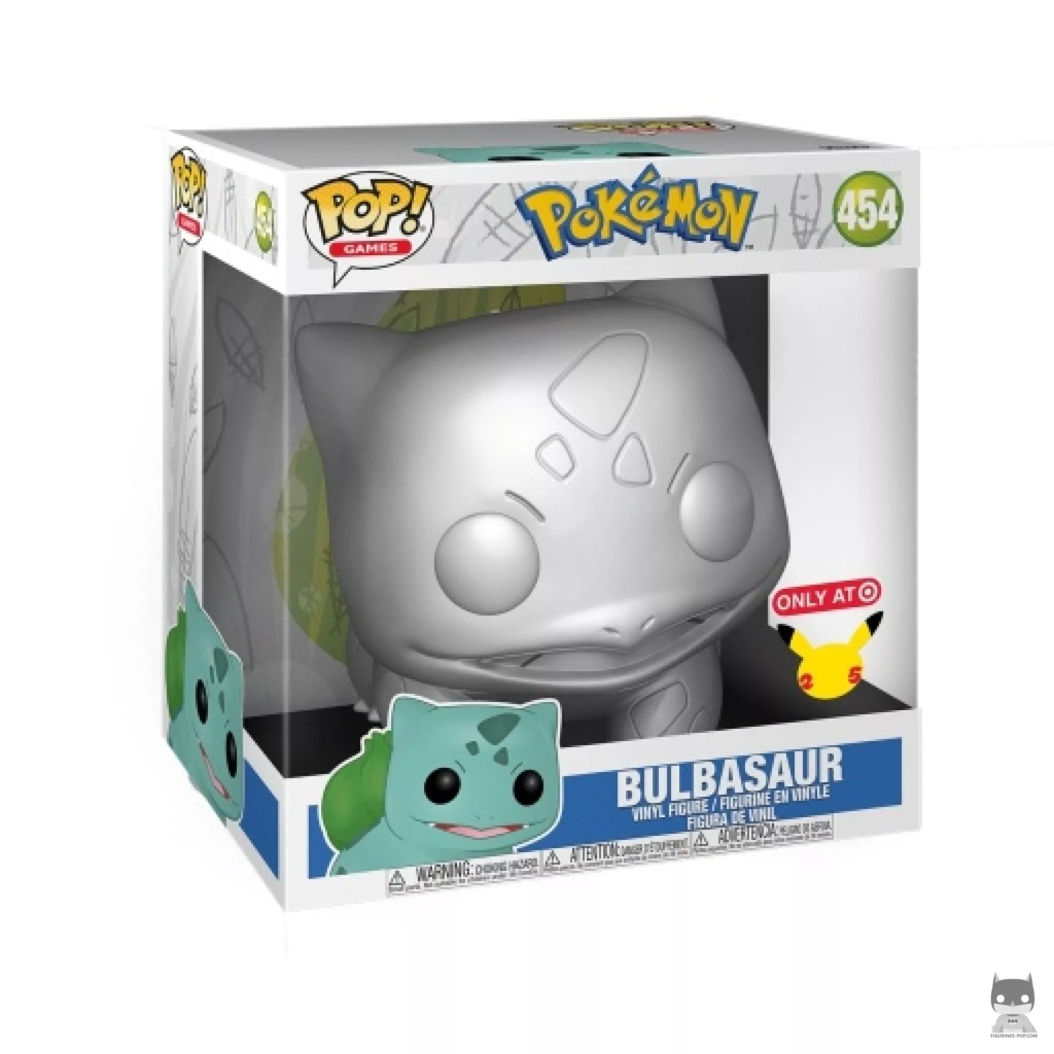 Bulbasaur (Supersized 10'' & Metallic) Funko Pop! figure in its box