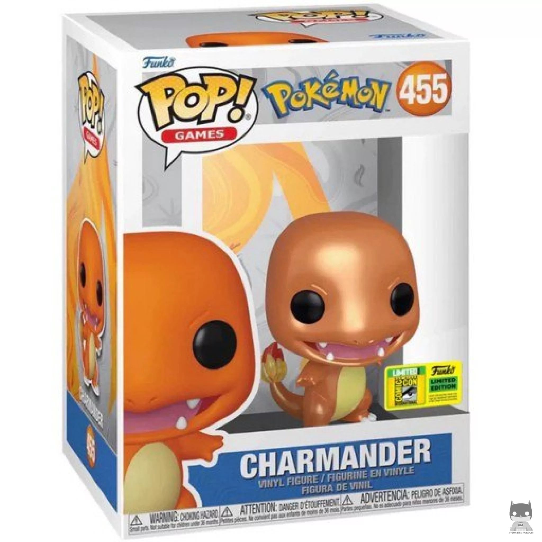 Charmander (Metallic) Funko Pop! figure in its box