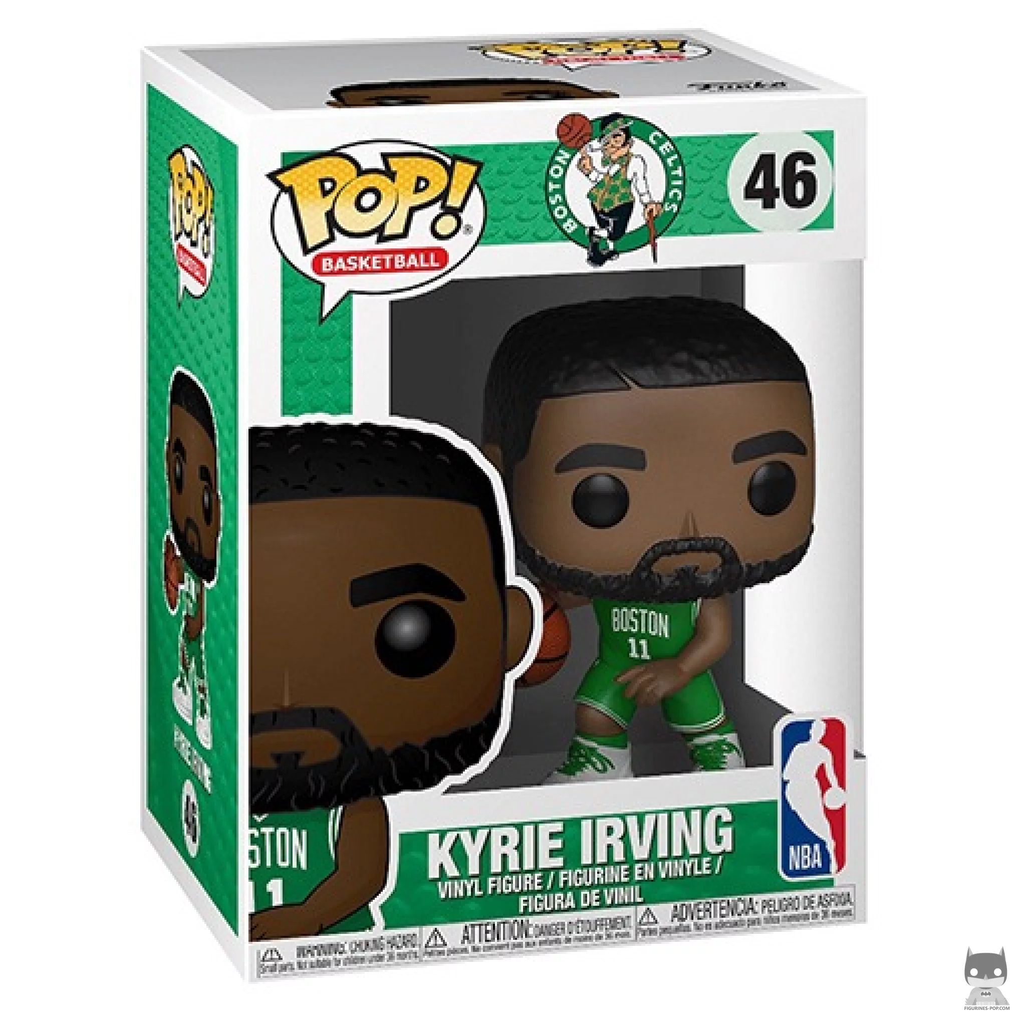 Kyrie Irving Funko Pop! figure in its box
