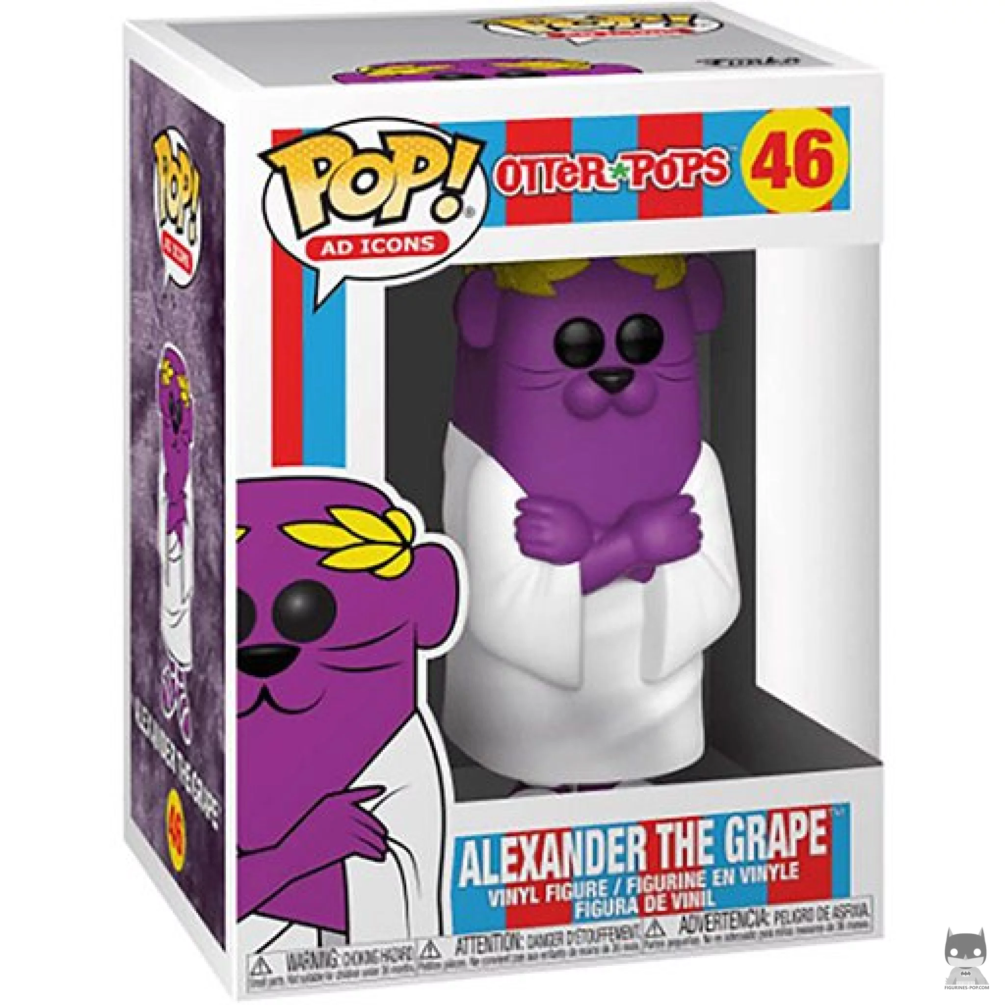 Alexander the Grape Funko Pop! figure in its box