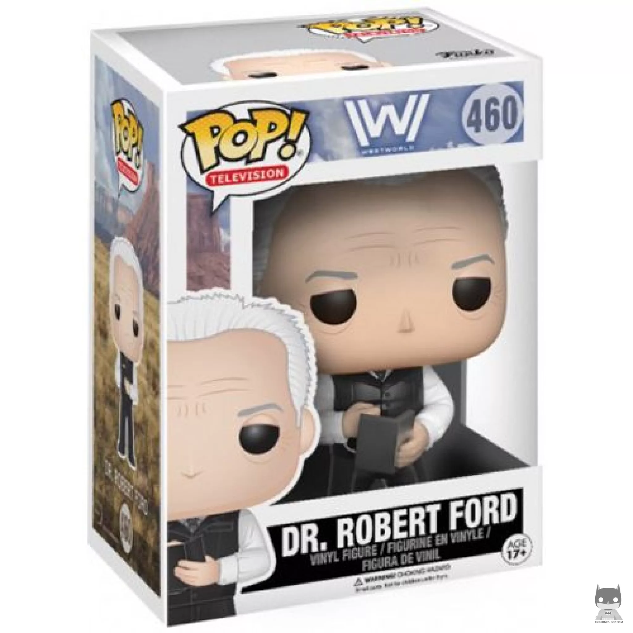 Dr. Robert Ford Funko Pop! figure in its box