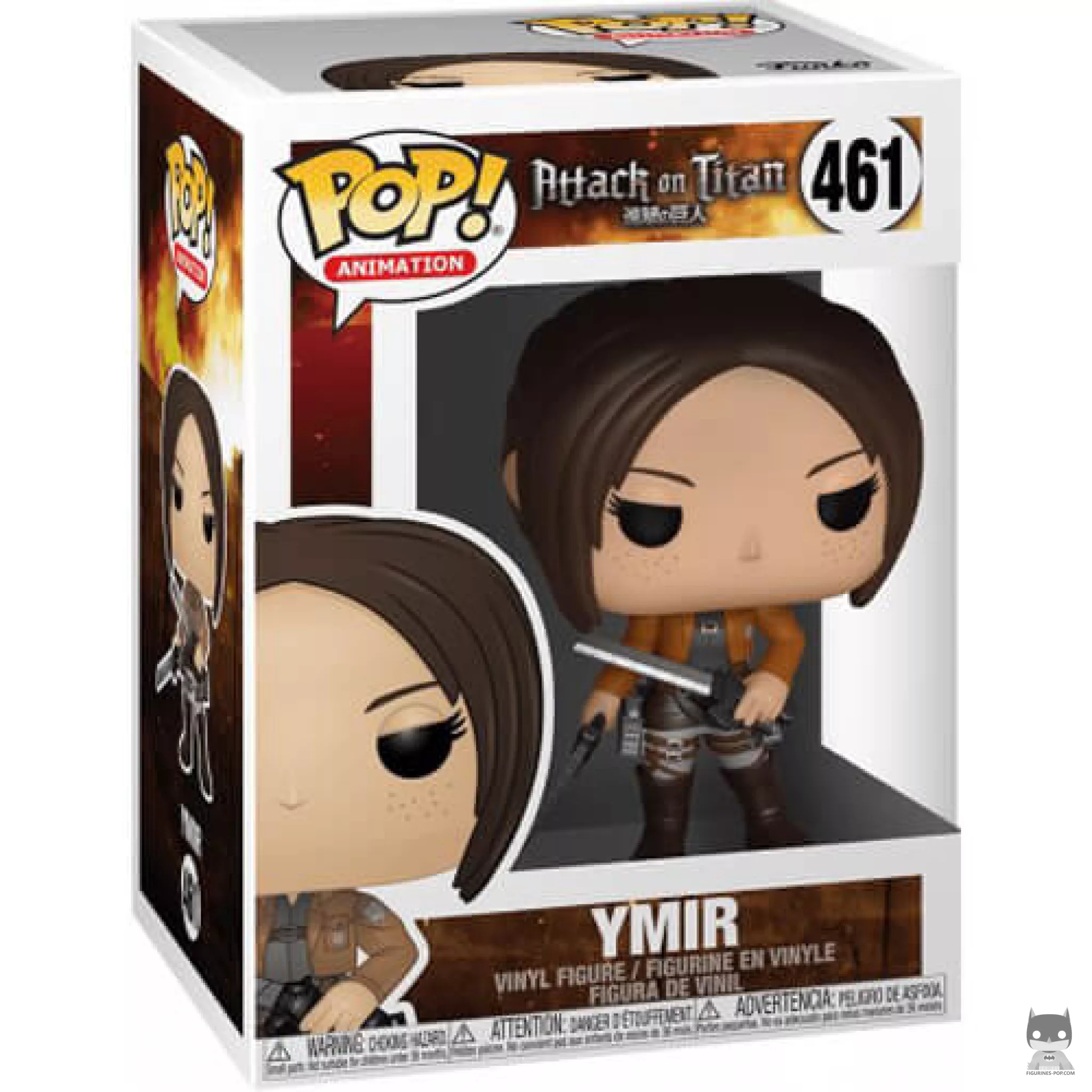 Ymir Funko Pop! figure in its box