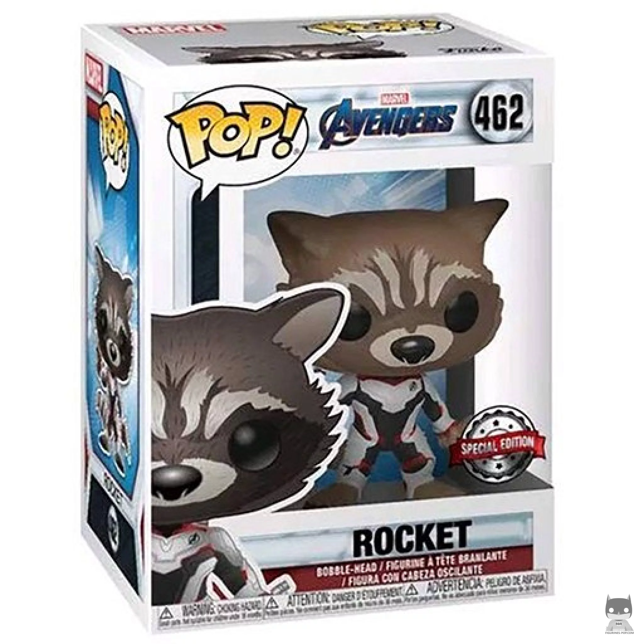 Rocket Funko Pop! figure in its box