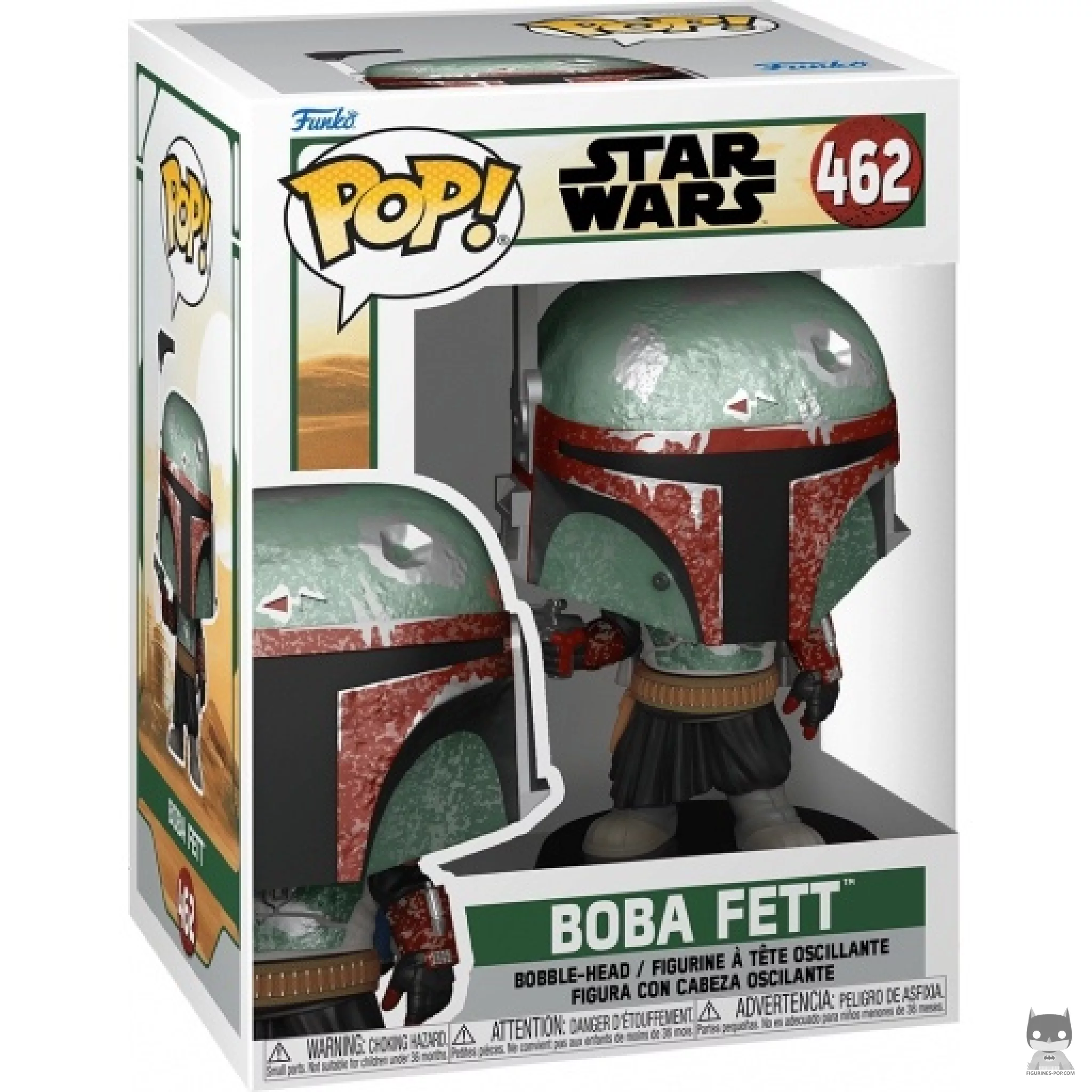 Boba Fett (Metallic) Funko Pop! figure in its box