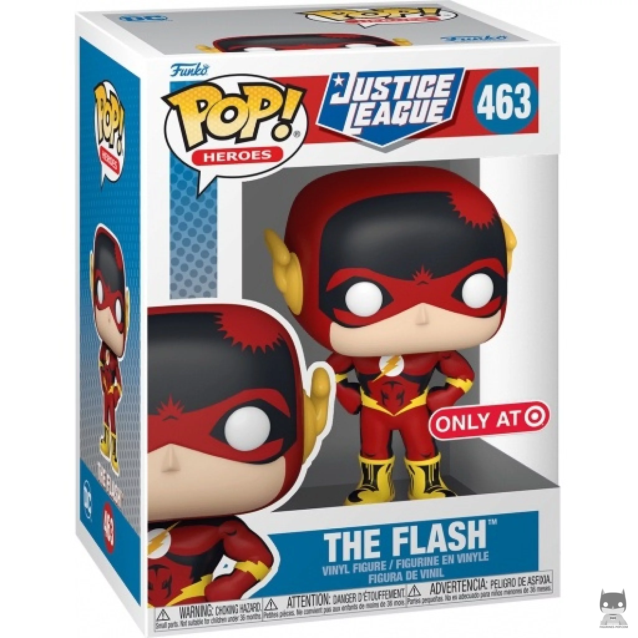 The Flash Funko Pop! figure in its box