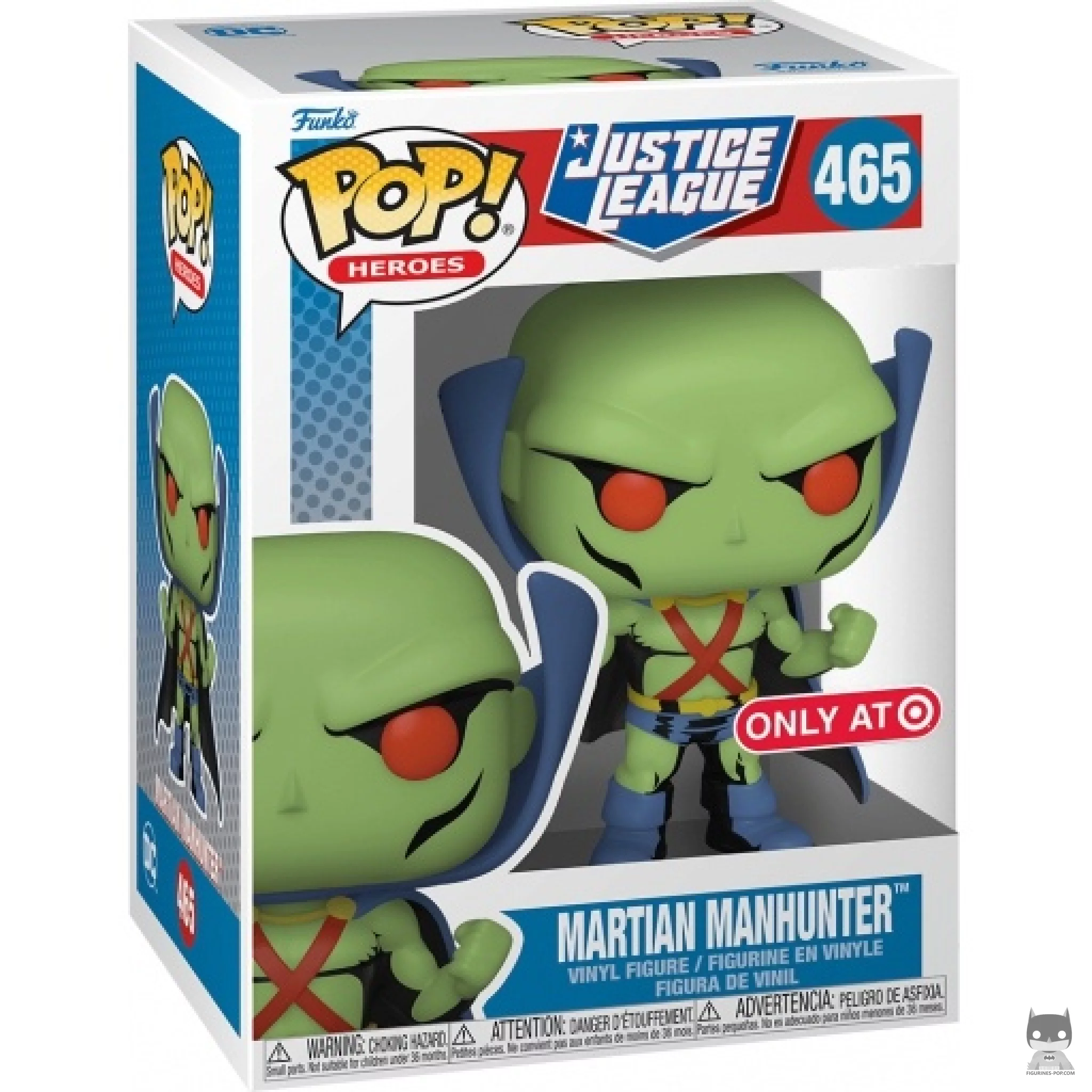 Martian Manhunter Funko Pop! figure in its box