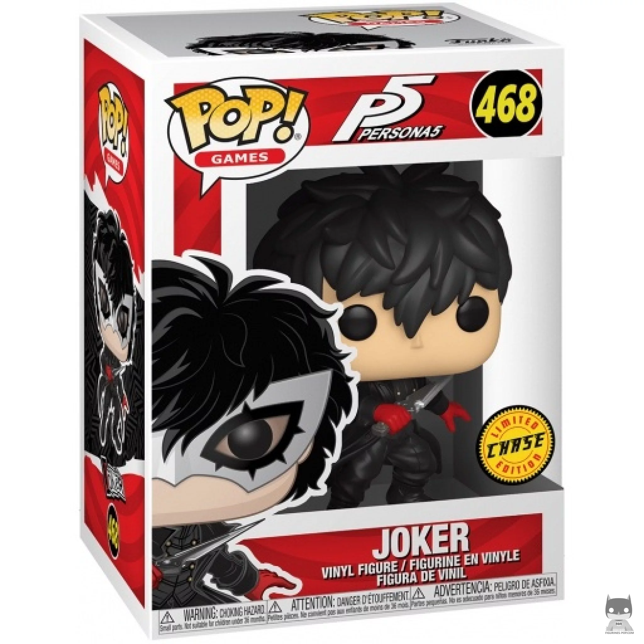 Joker (Chase) Funko Pop! figure in its box