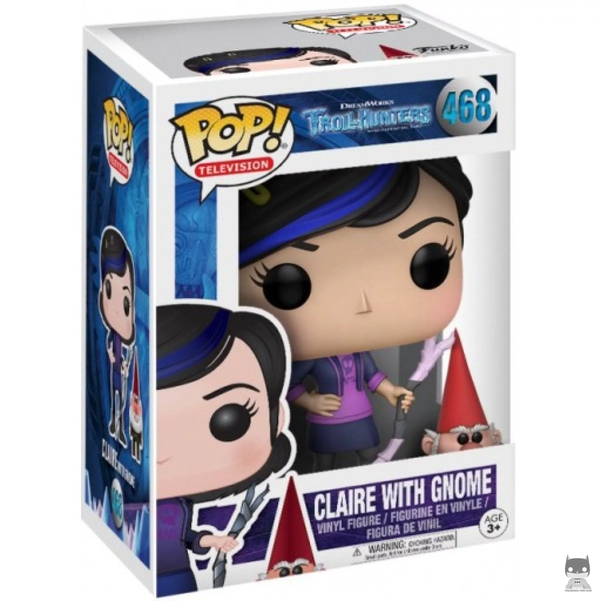 Claire with Gnome Funko Pop! figure in its box