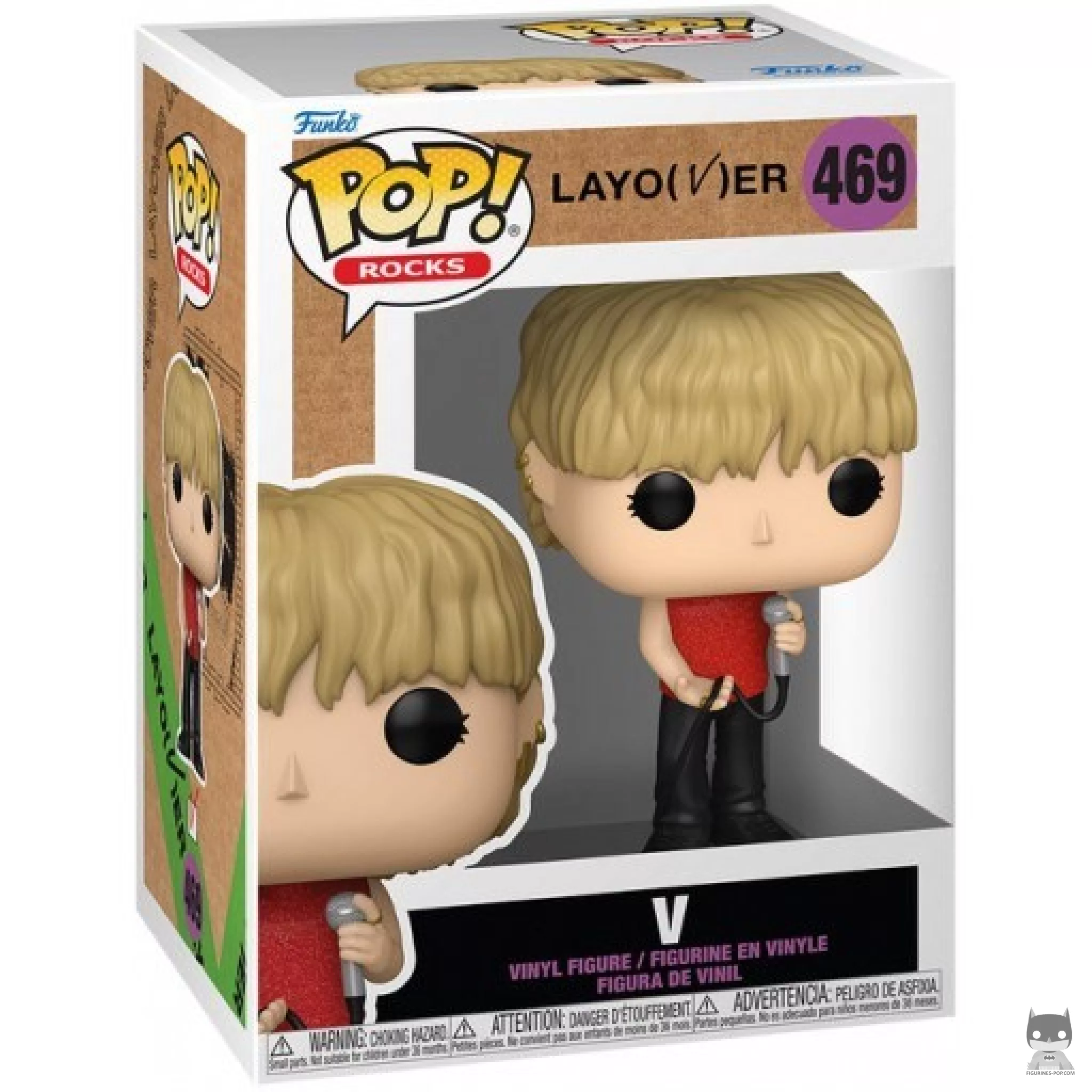 V (Layover) Funko Pop! figure in its box