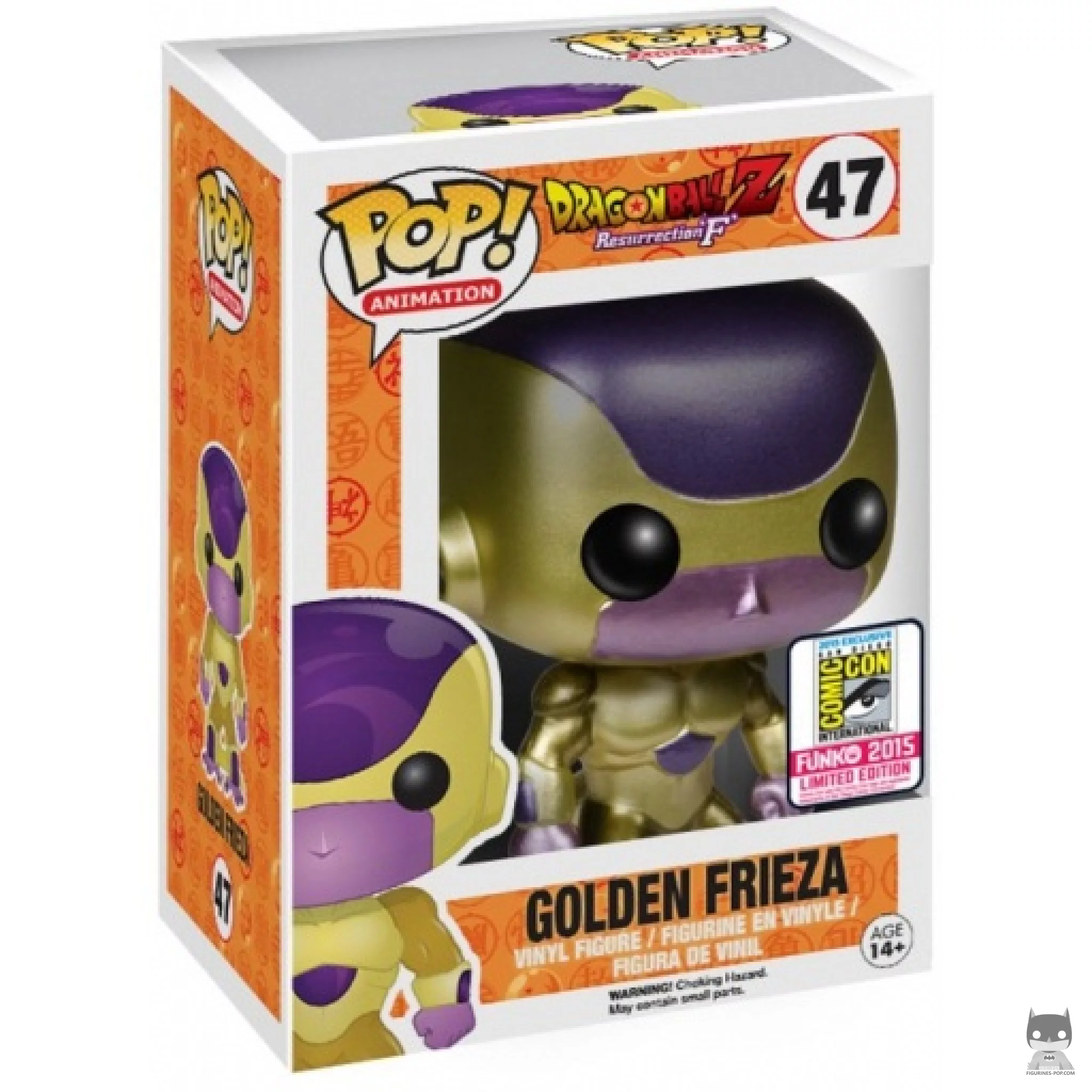 Golden Frieza (Metallic & Gold) Funko Pop! figure in its box