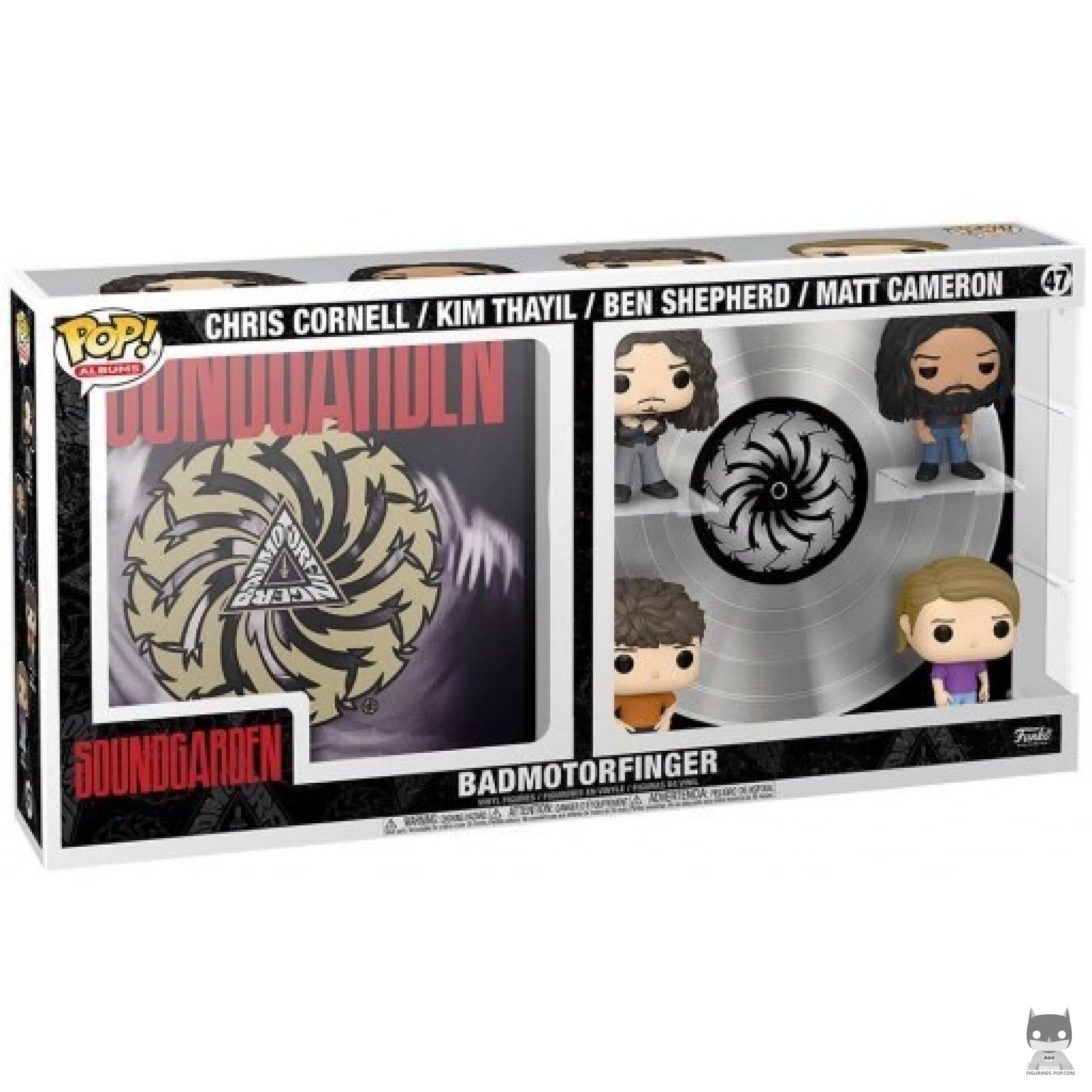 Soundgarden : Badmotorfinger (Chris Cornell, Kim Thayil, Ben Shepherd & Matt Cameron) Funko Pop! figure in its box