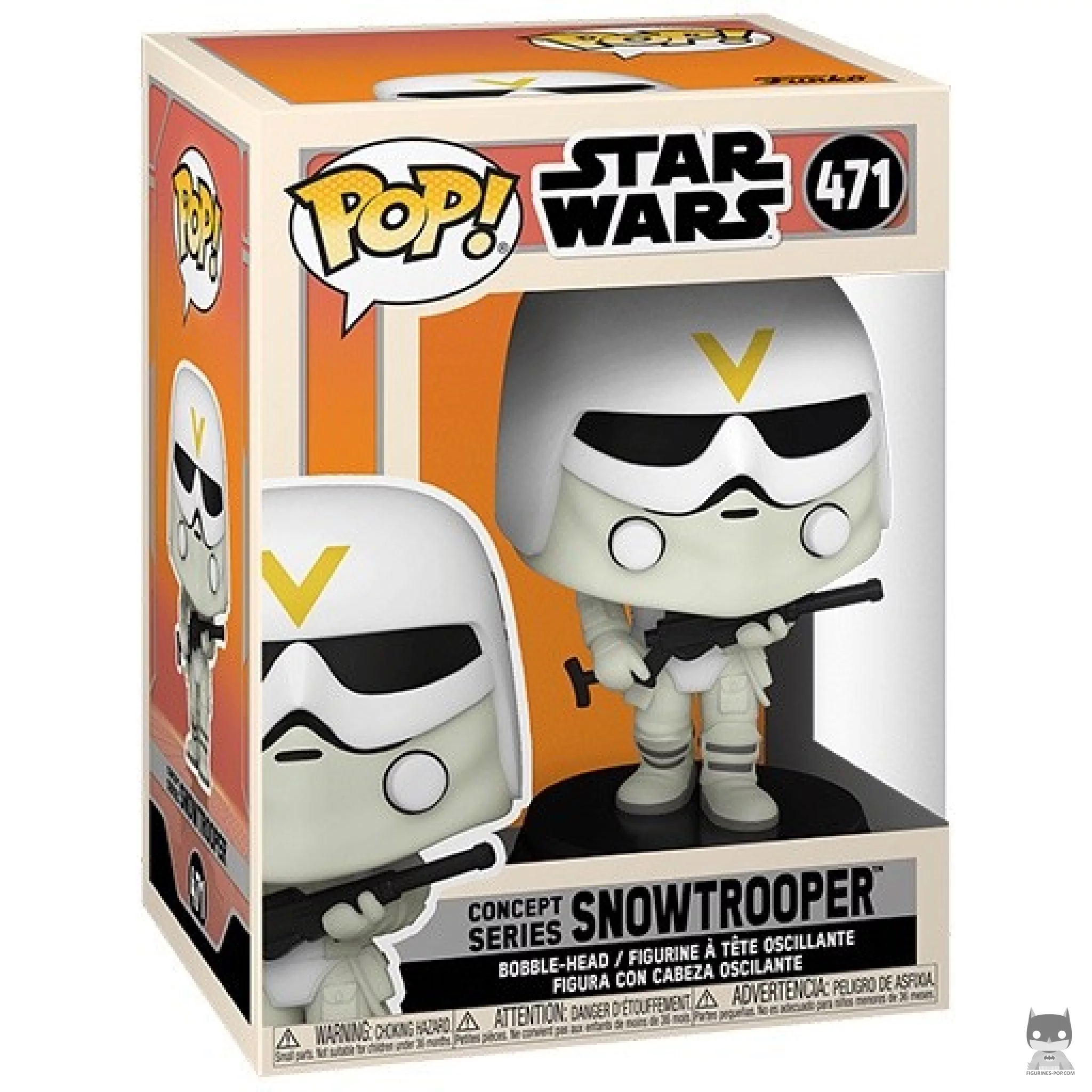 Snowtrooper Funko Pop! figure in its box