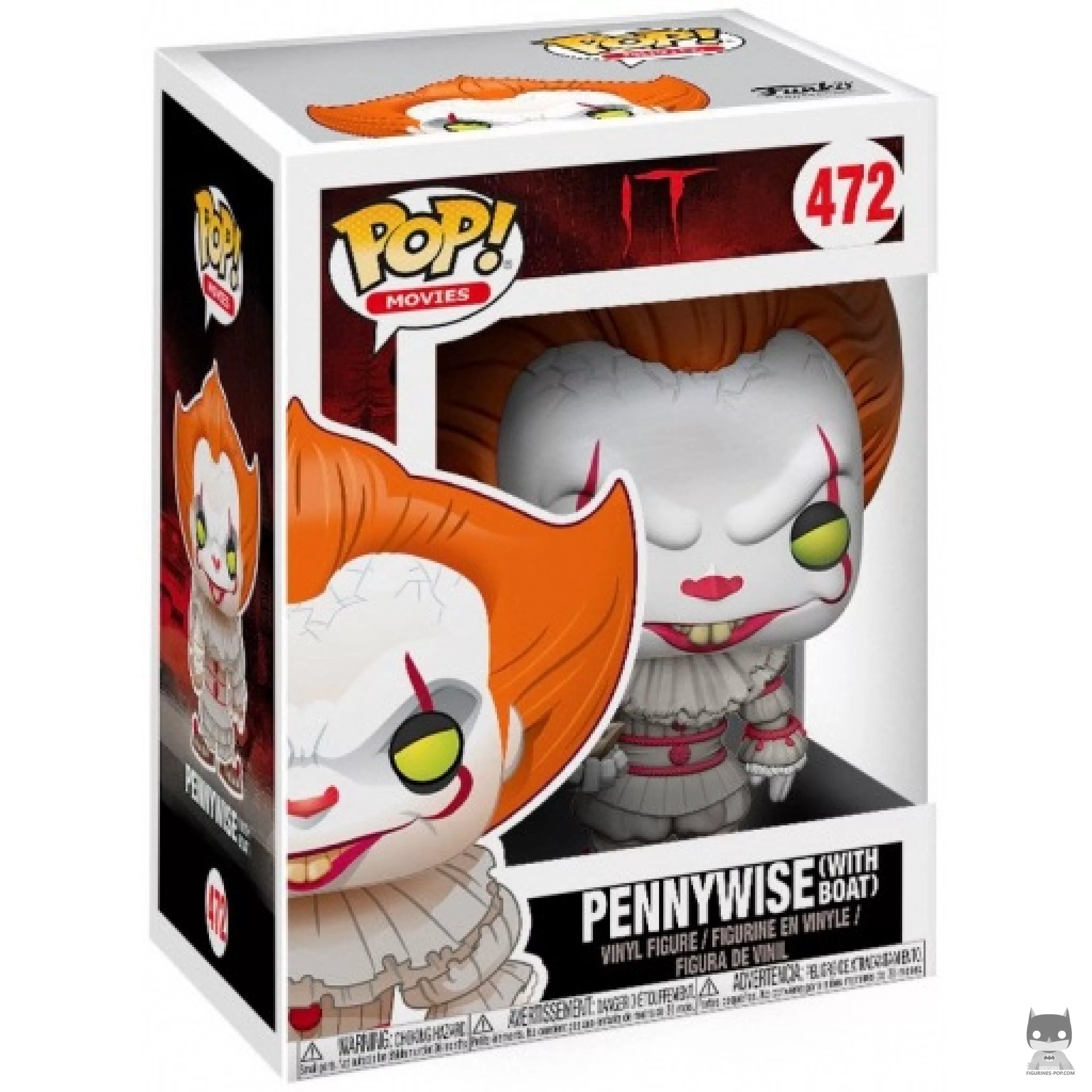 Pennywise with boat Funko Pop! figure in its box