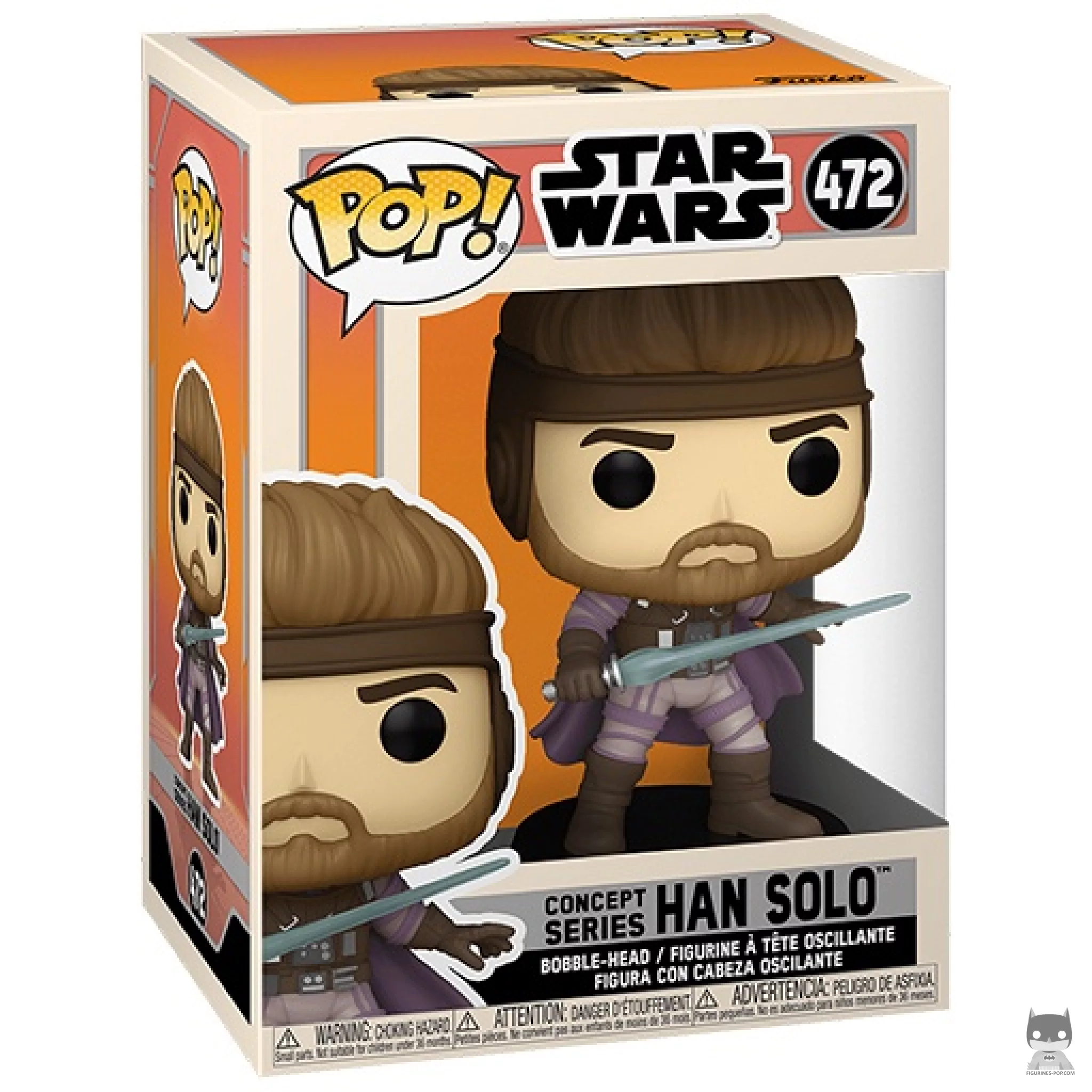 Han Solo Funko Pop! figure in its box