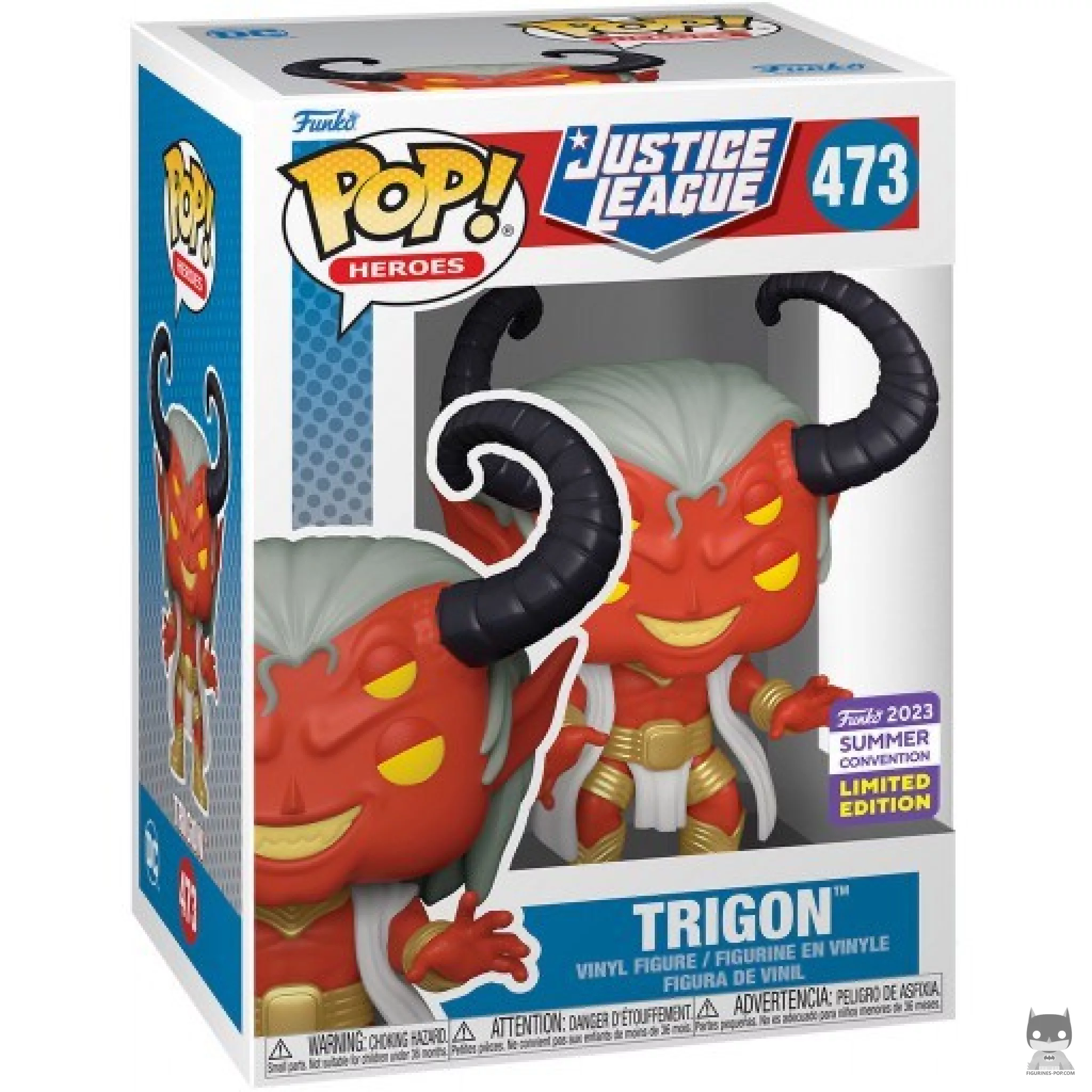 Trigon Funko Pop! figure in its box