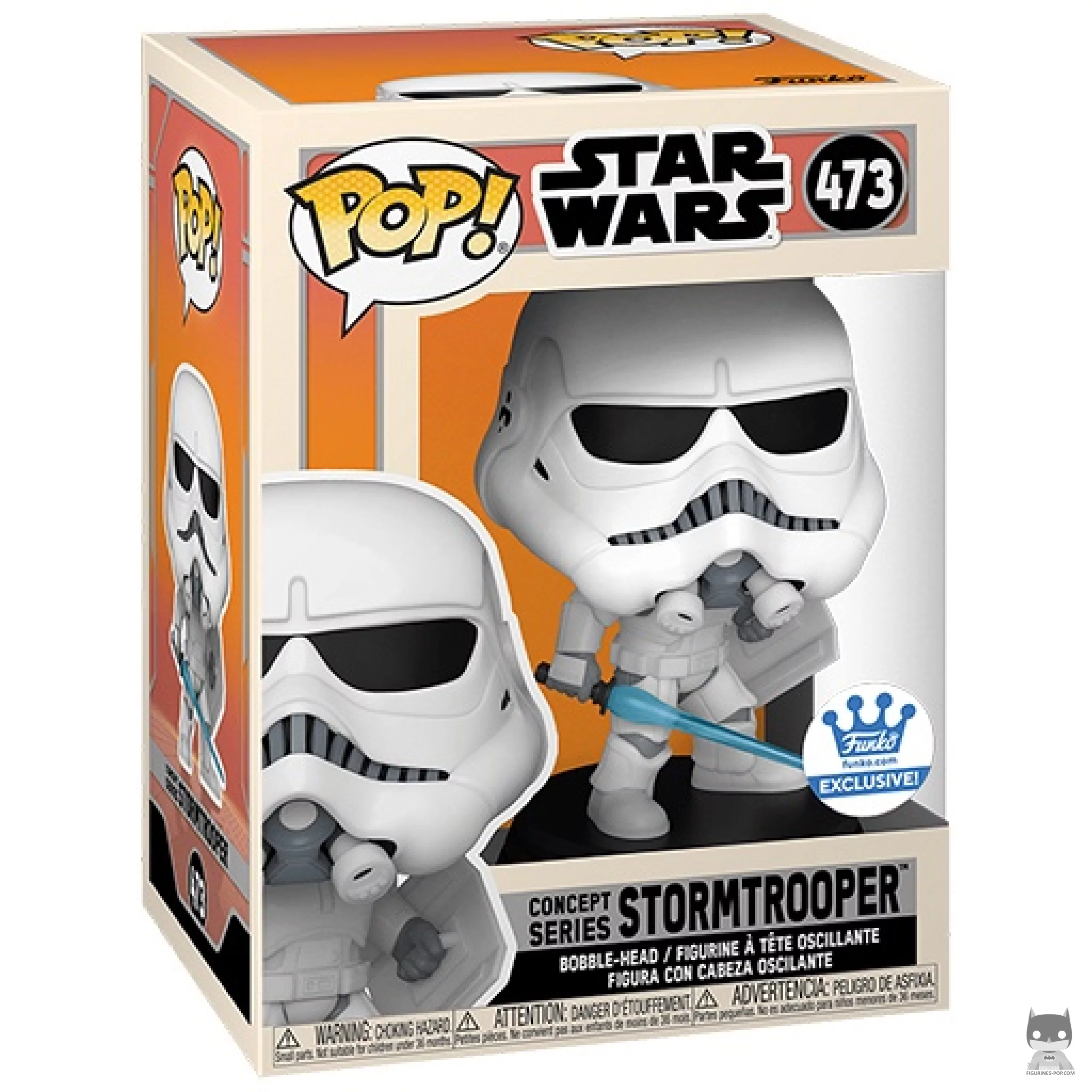 Stormtrooper Funko Pop! figure in its box