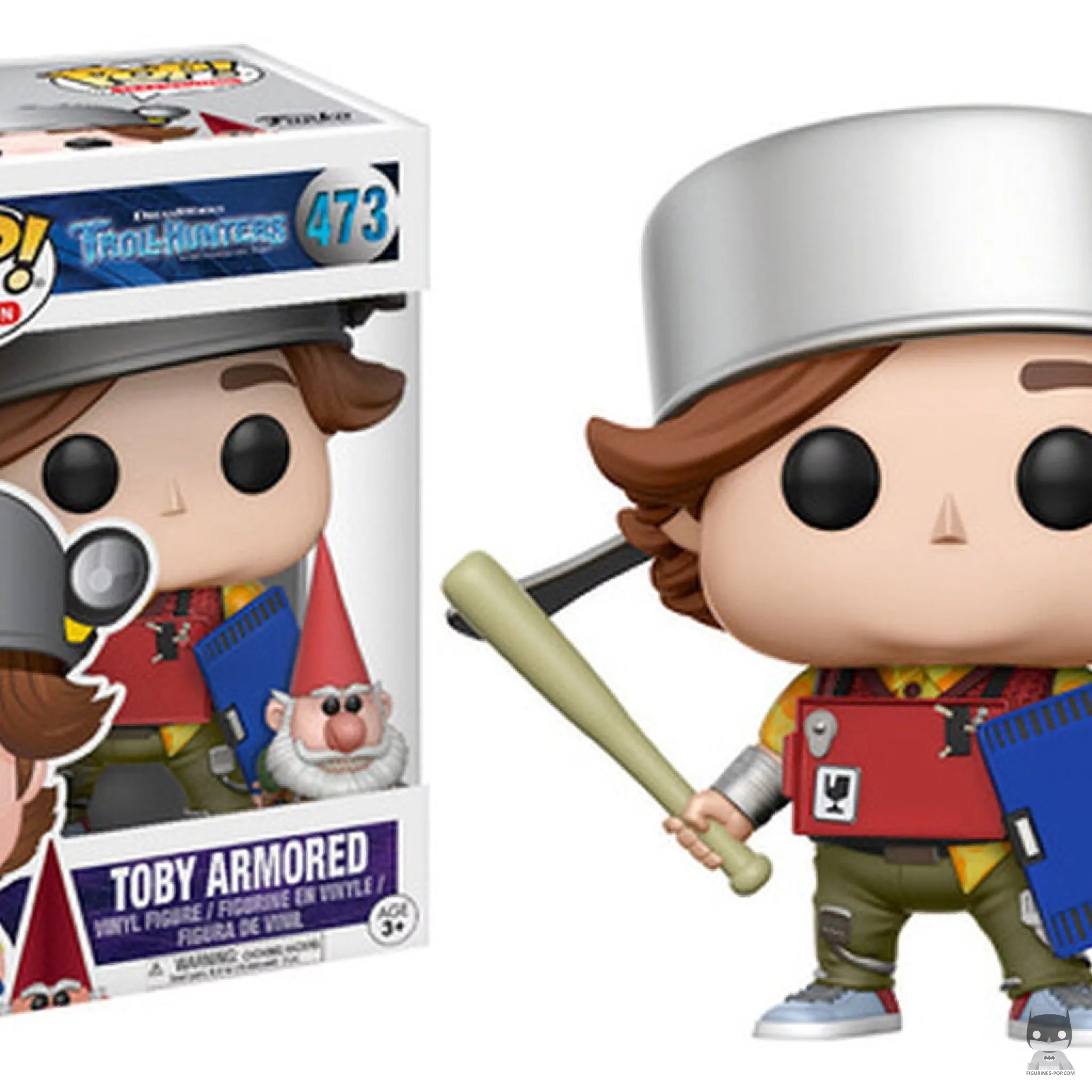 Toby armored Funko Pop! figure in its box