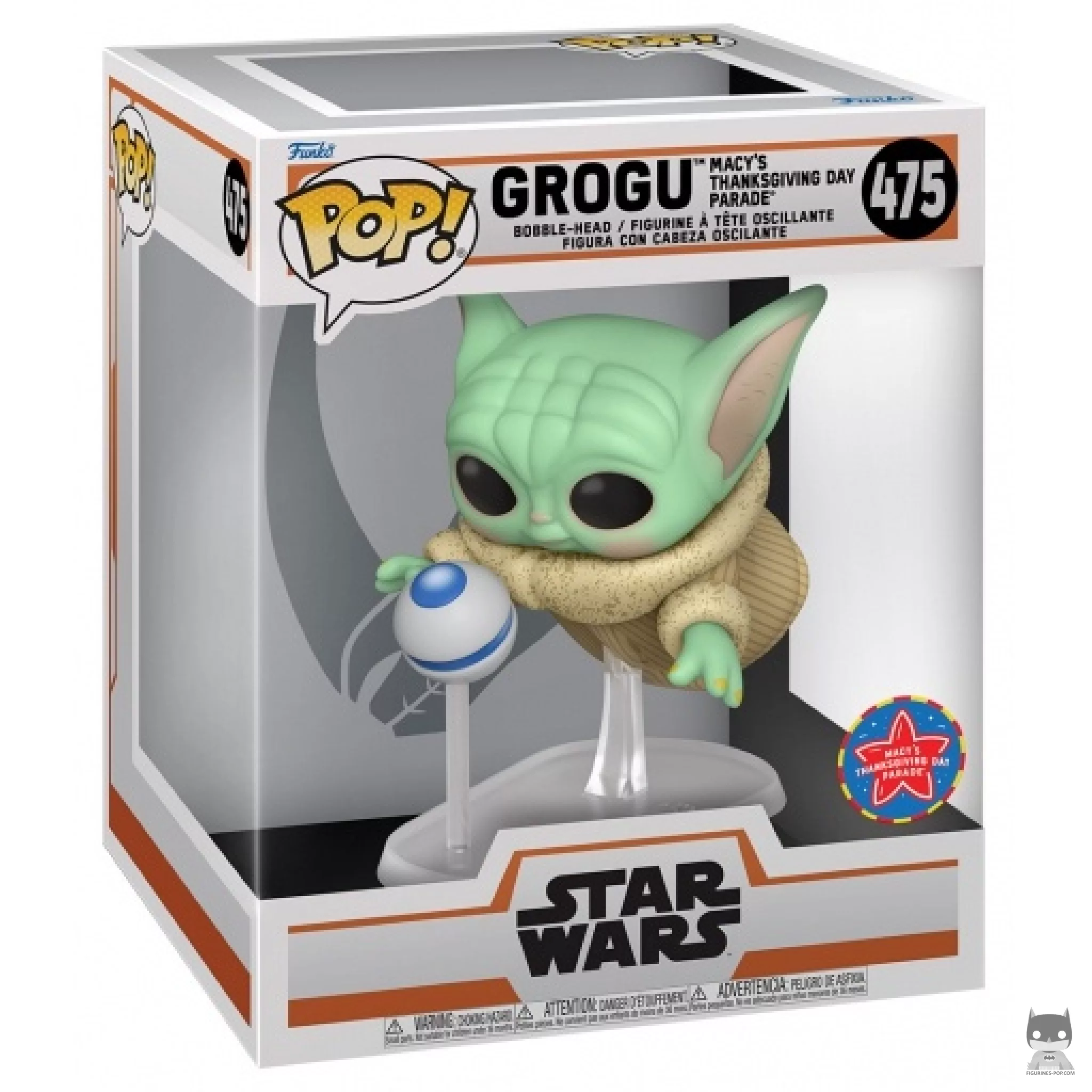 Grogu Macy's (Thanksgiving Day Parade) Funko Pop! figure in its box