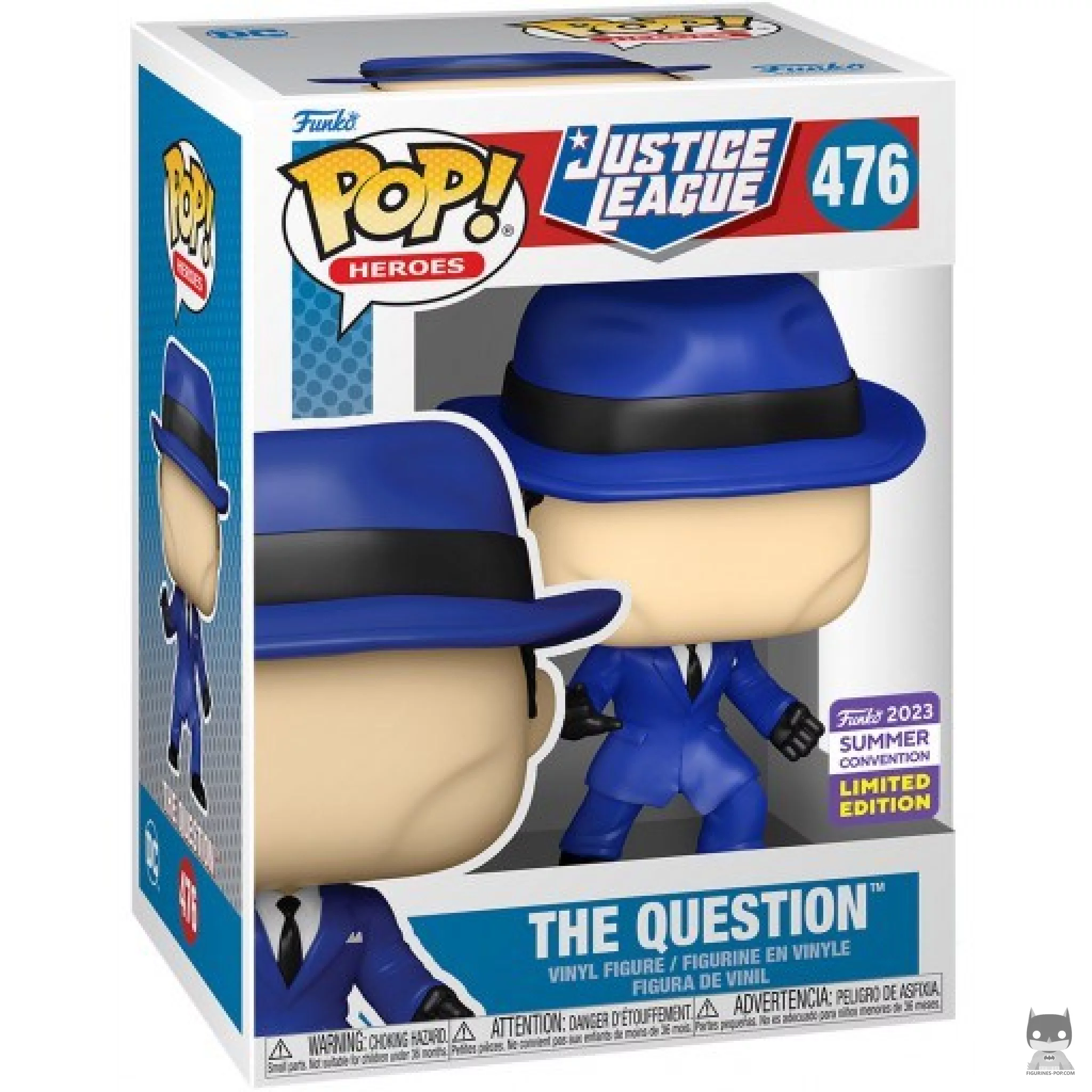 The Question Funko Pop! figure in its box