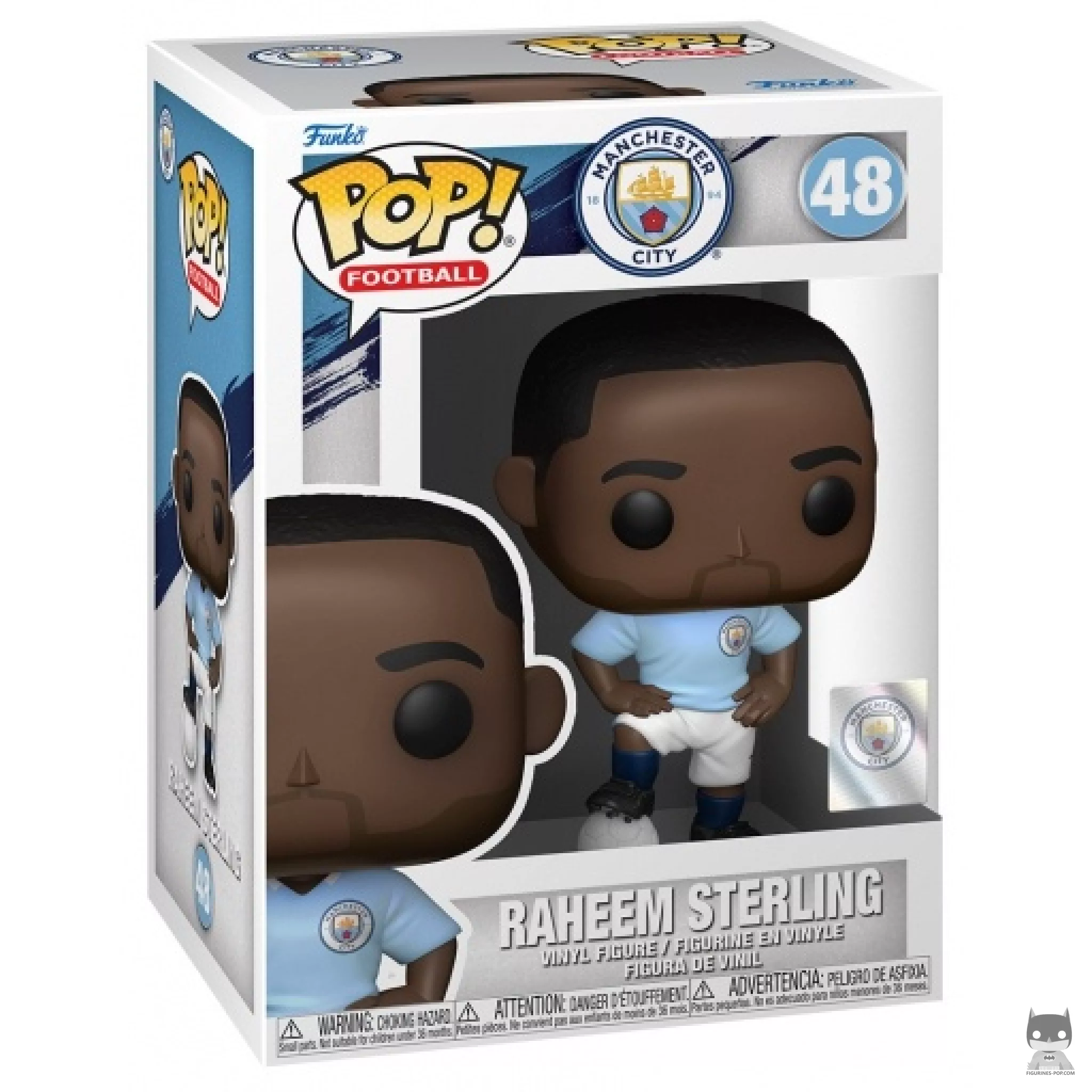 Raheem Sterling (Manchester City) Funko Pop! figure in its box
