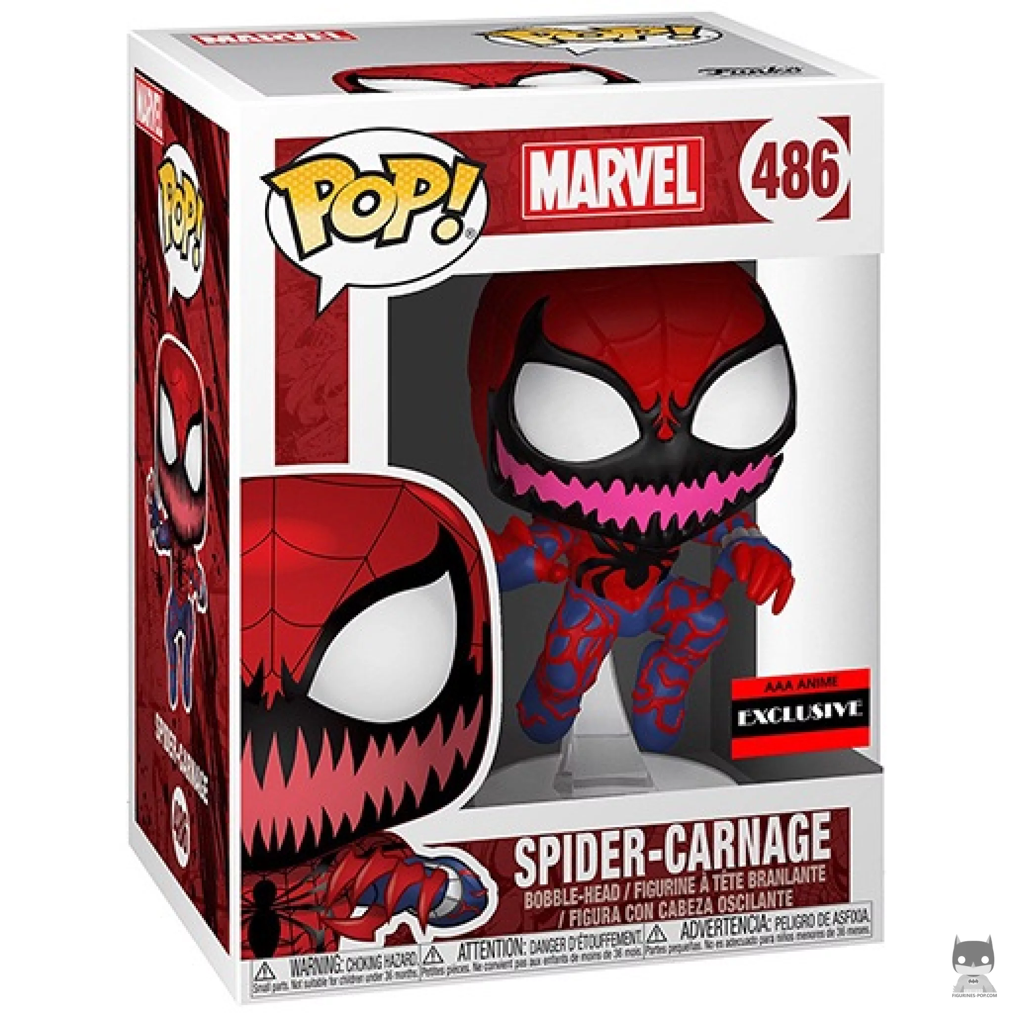 Spider-Carnage Funko Pop! figure in its box