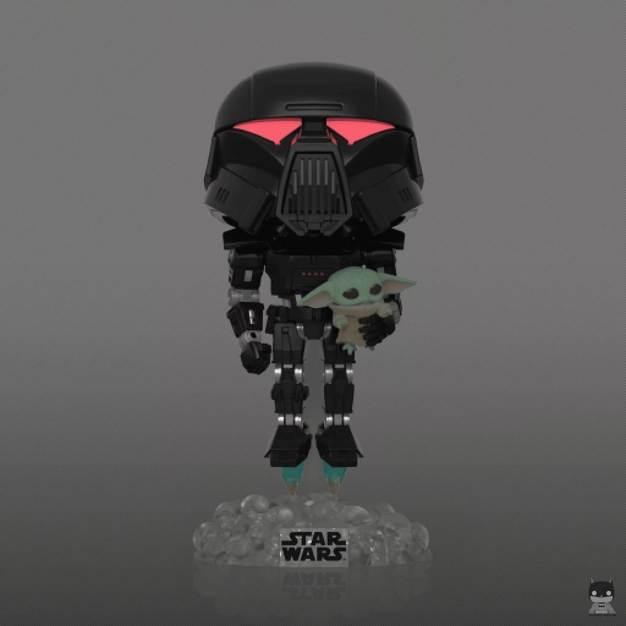 Dark Trooper with Grogu Funko Pop! figure (The Mandalorian (Star Wars))