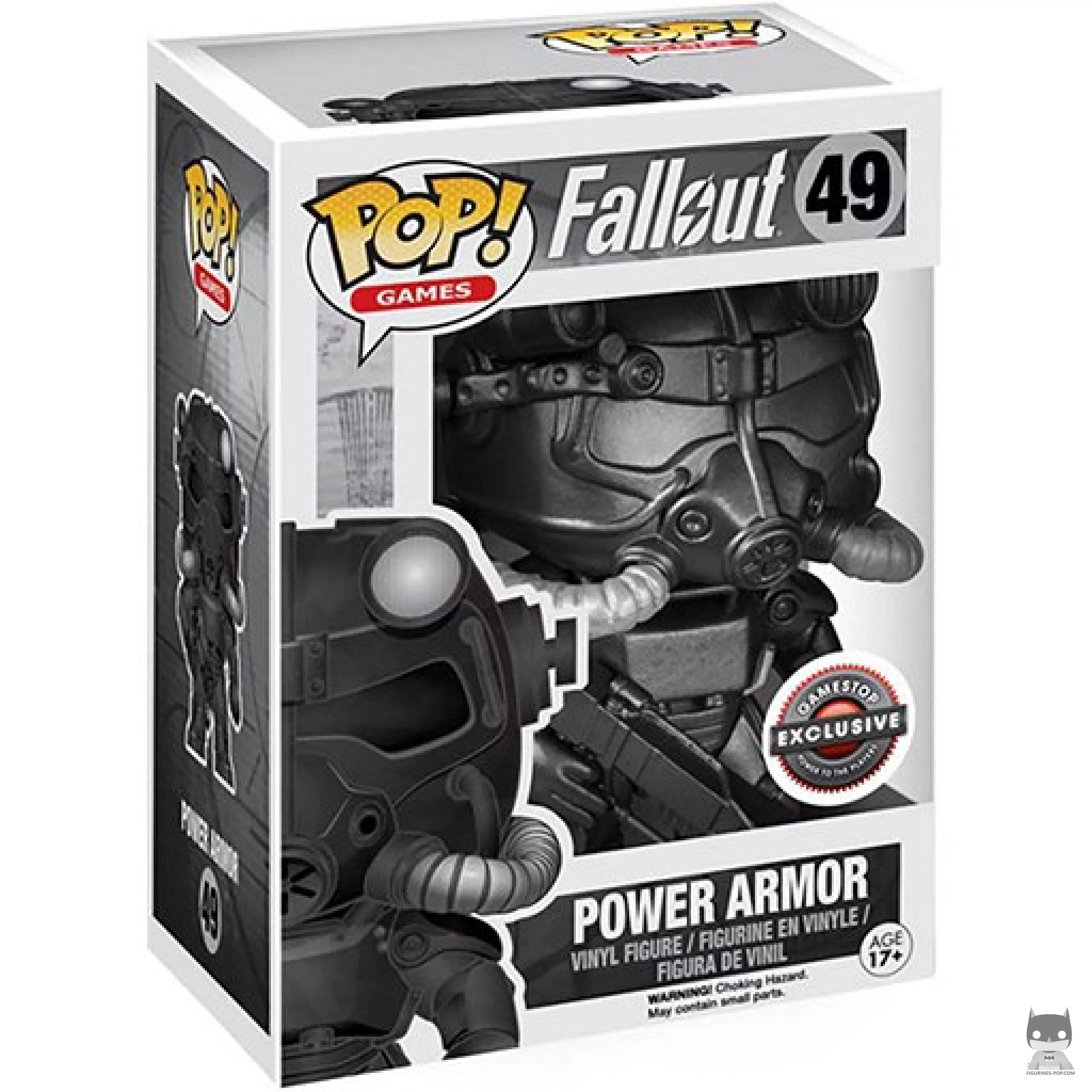 Power Armor (Black & White) Funko Pop! figure in its box