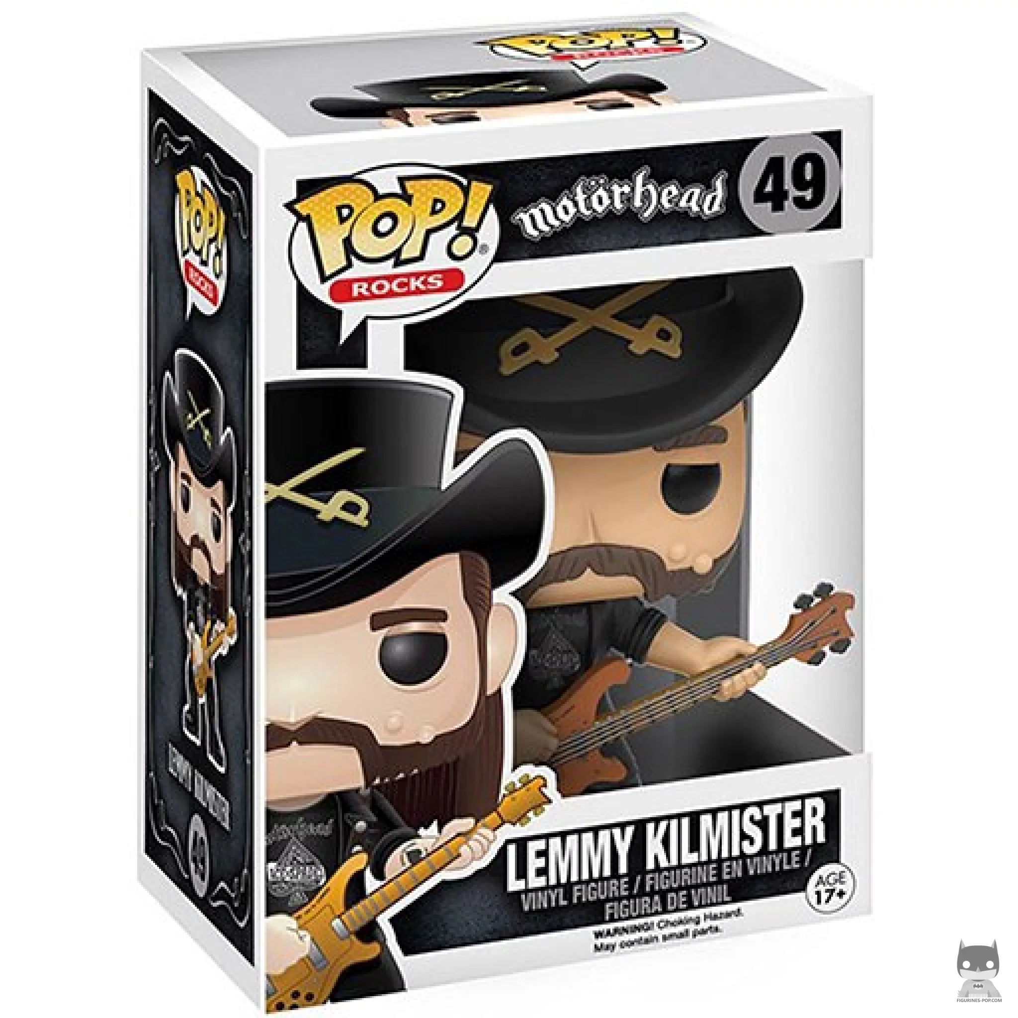 Lemmy Kilmister Funko Pop! figure in its box