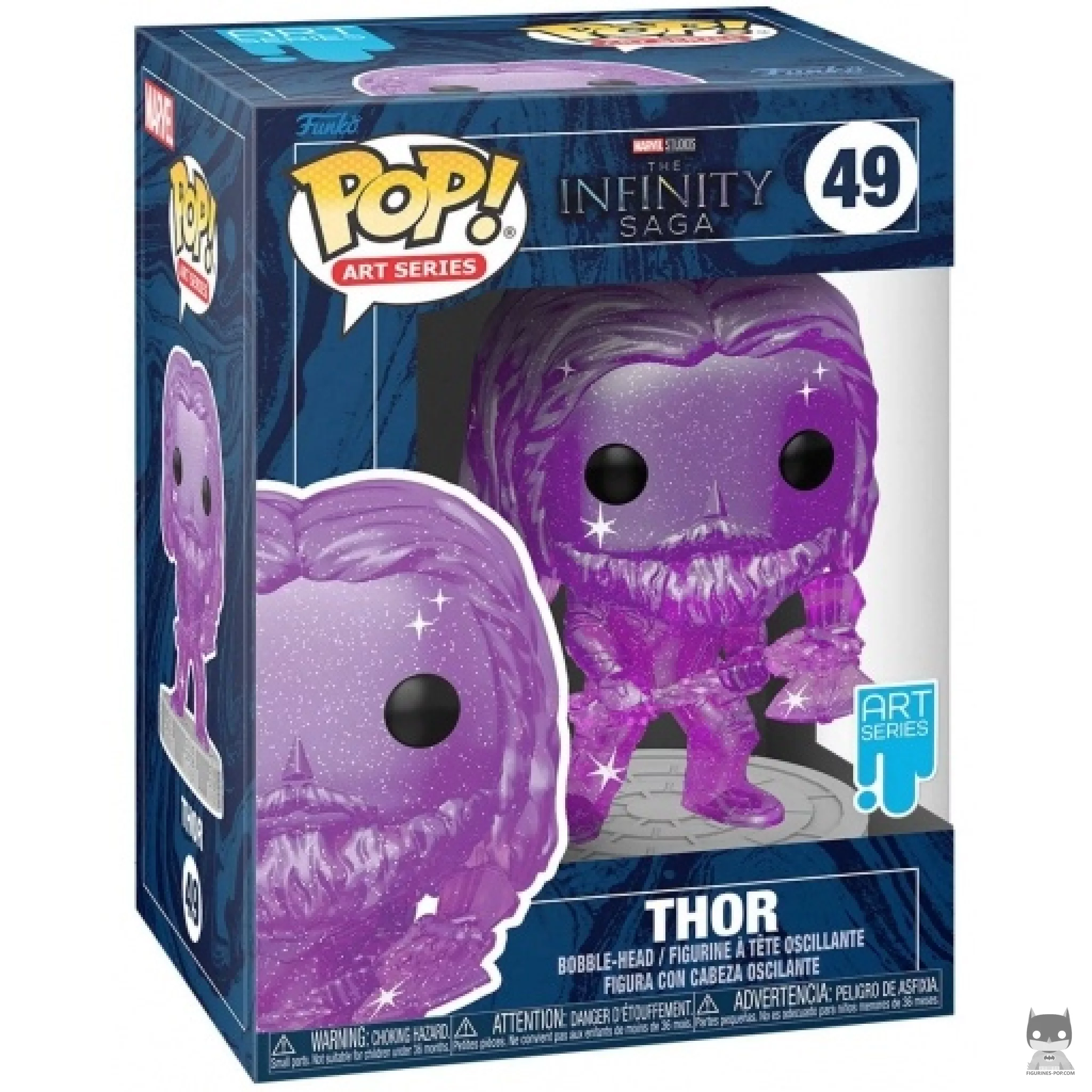 Thor (Purple) Funko Pop! figure in its box