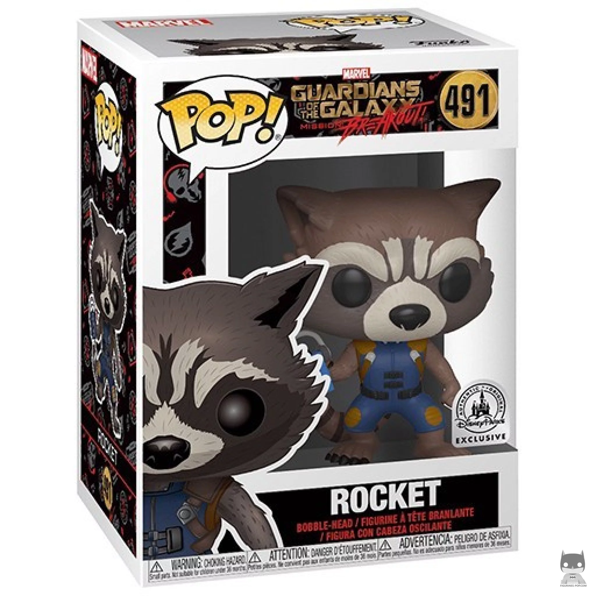Rocket (Mission Breakout) Funko Pop! figure in its box