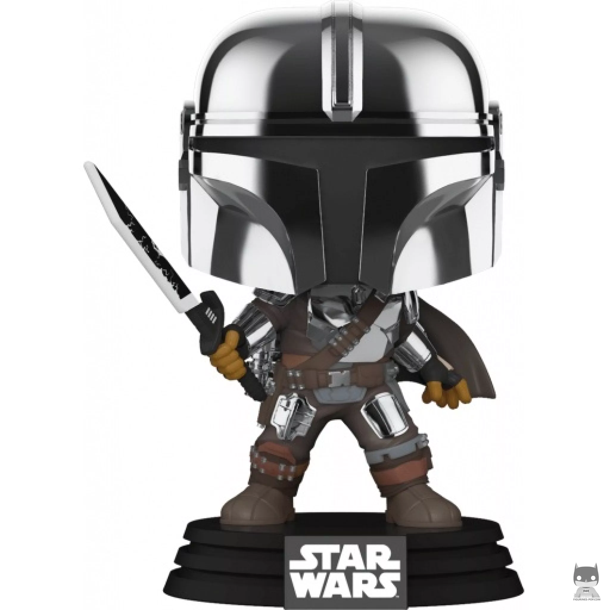 The Mandalorian with Dark Saber (Glow in the Dark & Metallic) Funko Pop! figure (The Mandalorian (Star Wars))