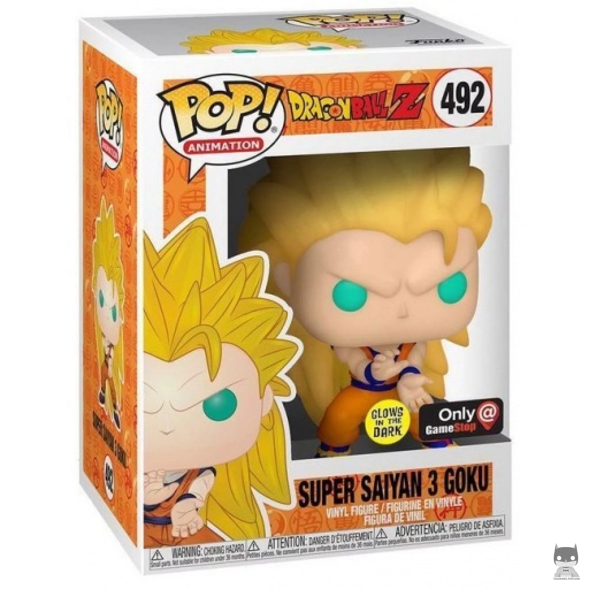 Super Saiyan 3 Goku (Glow in the Dark) Funko Pop! figure in its box