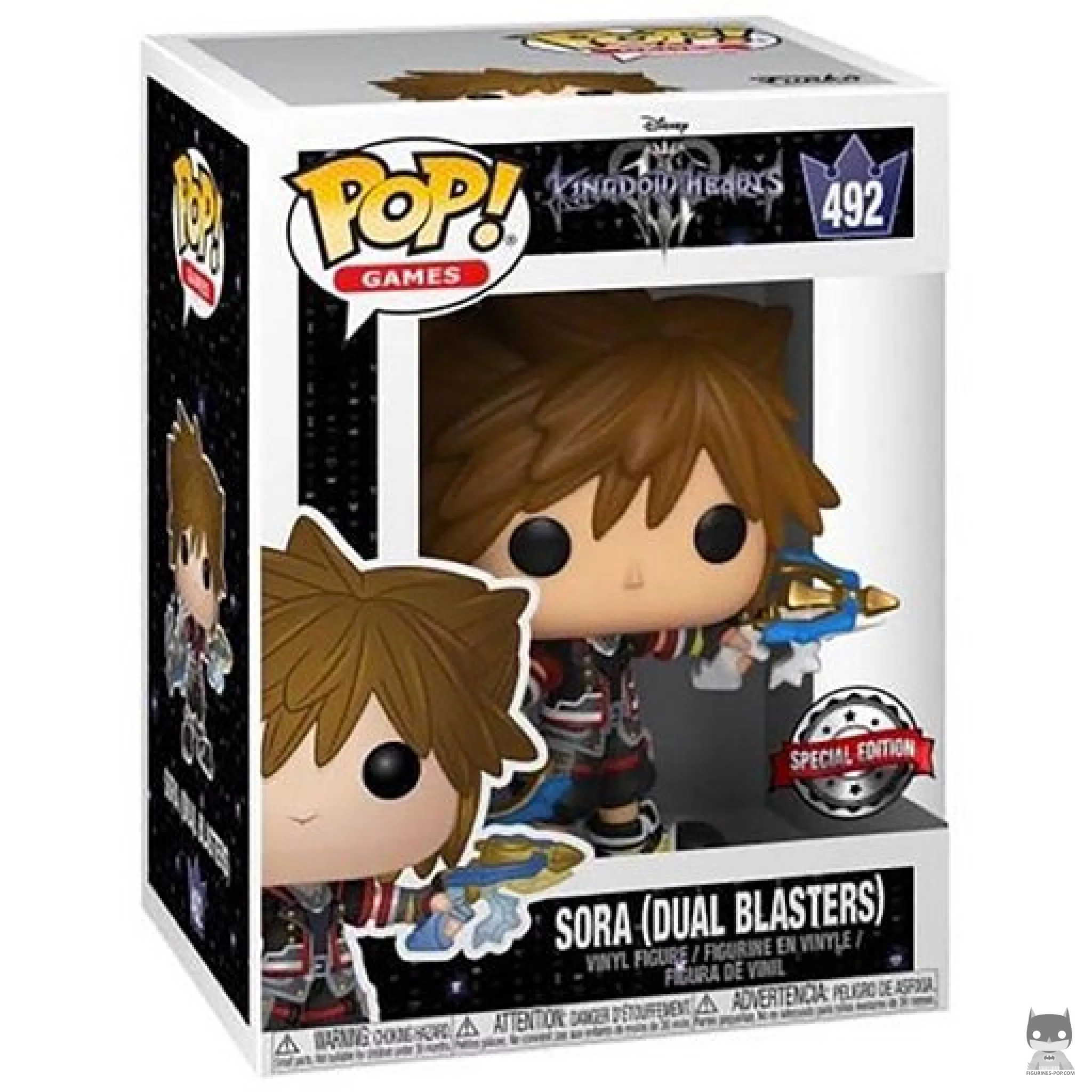 Sora (Dual Blasters) Funko Pop! figure in its box