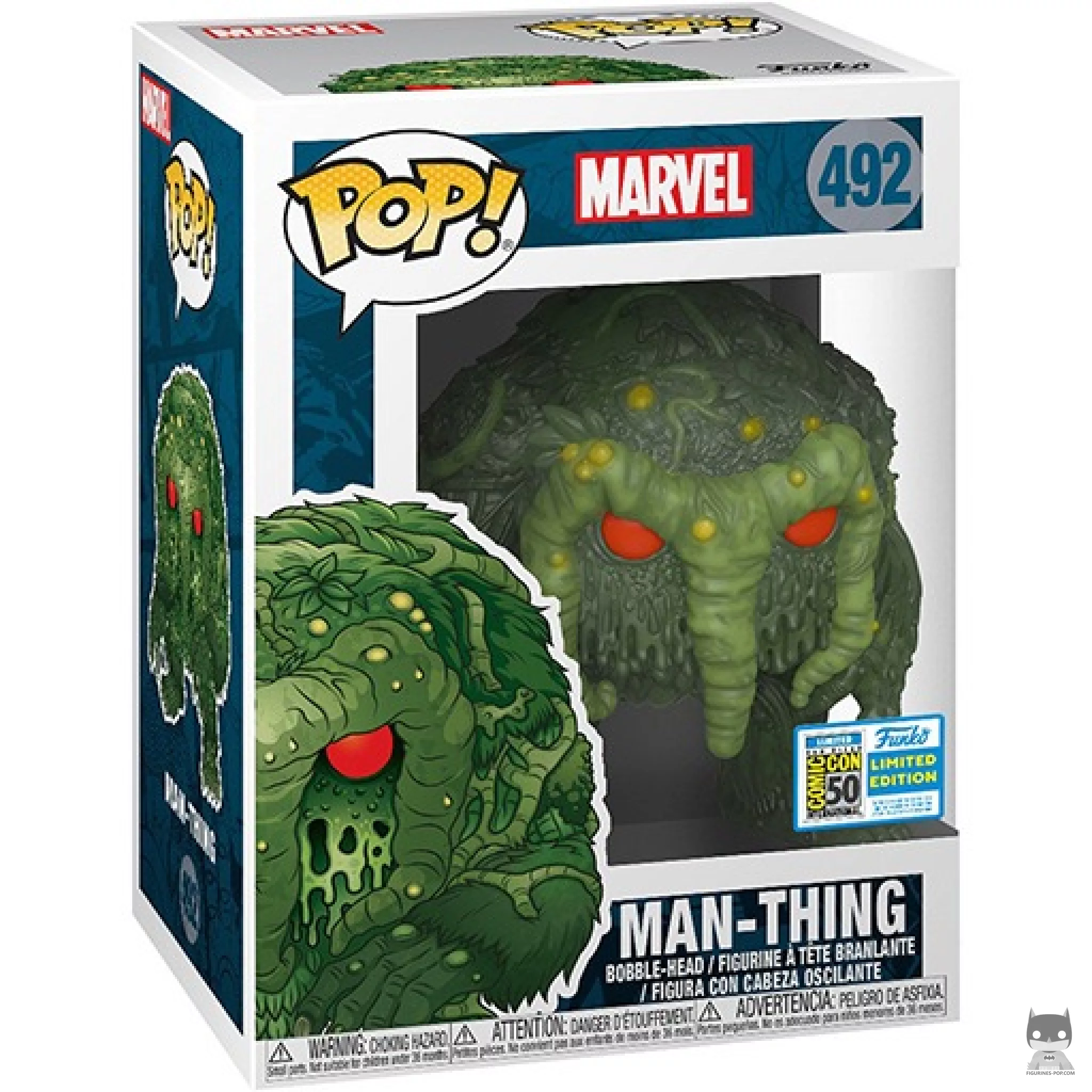 Man-Thing Funko Pop! figure in its box