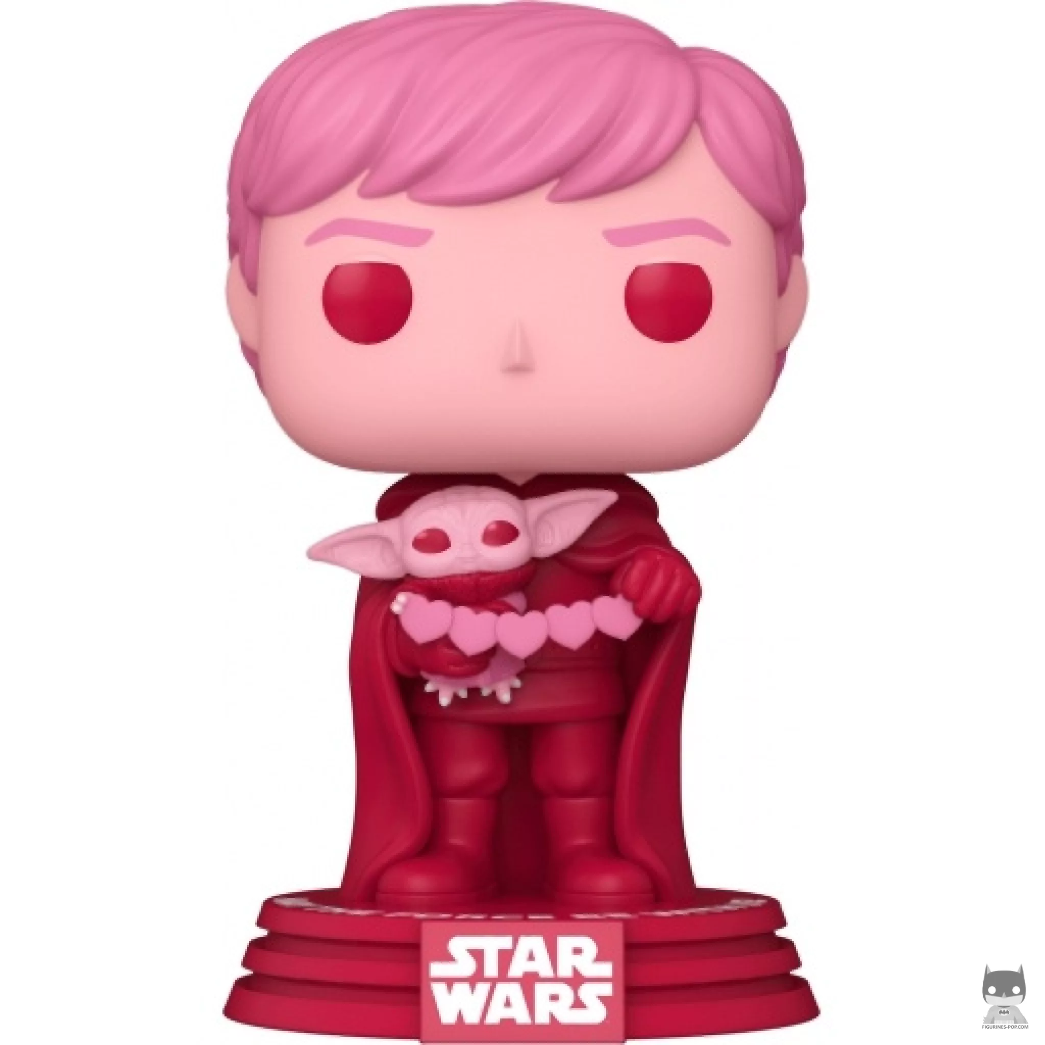 Luke Skywalker with Grogu (Pink) Funko Pop! figure (Star Wars (Valentine's Day))