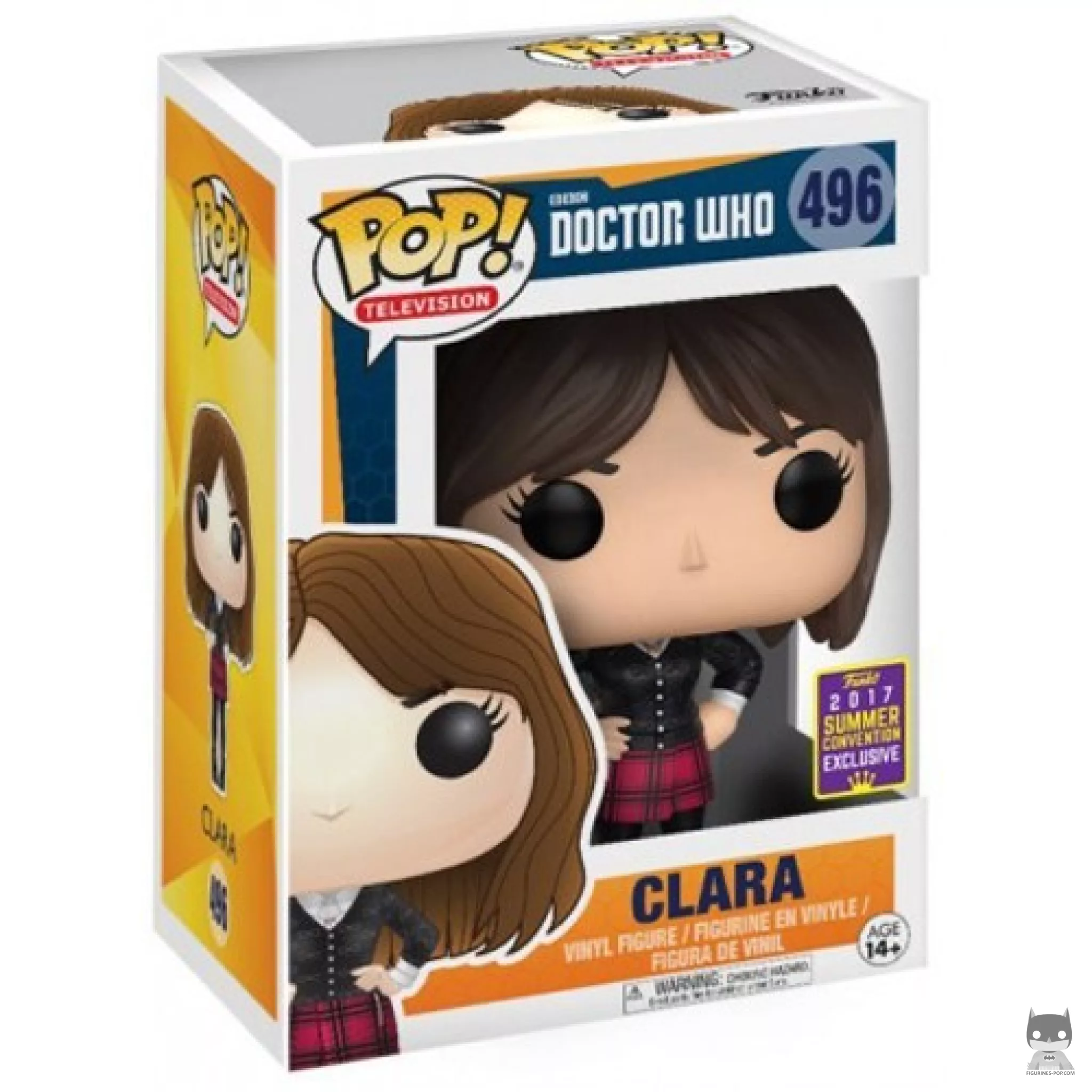 Clara Oswald Funko Pop! figure in its box
