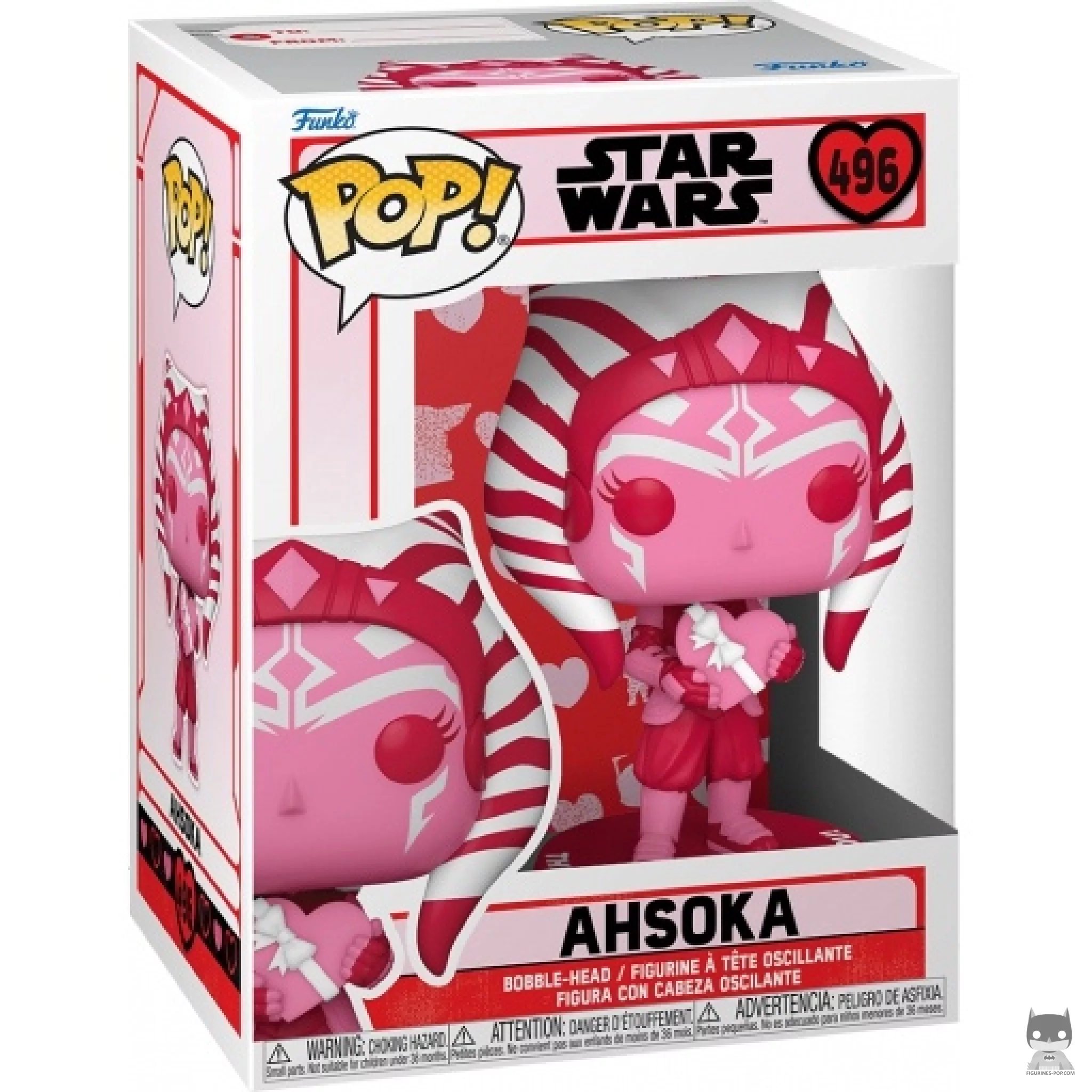 Ahsoka (Pink) Funko Pop! figure in its box