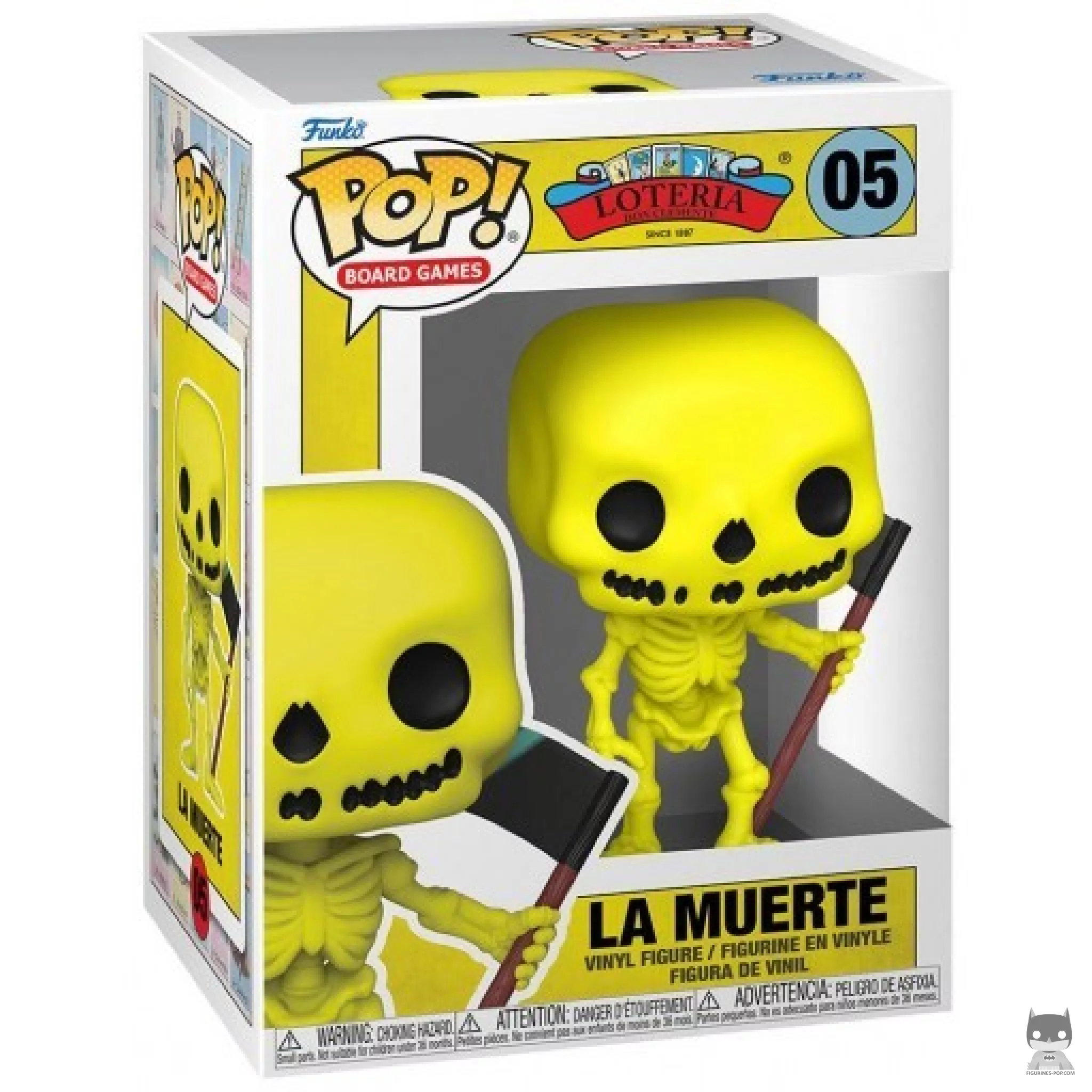 La Muerte Funko Pop! figure in its box