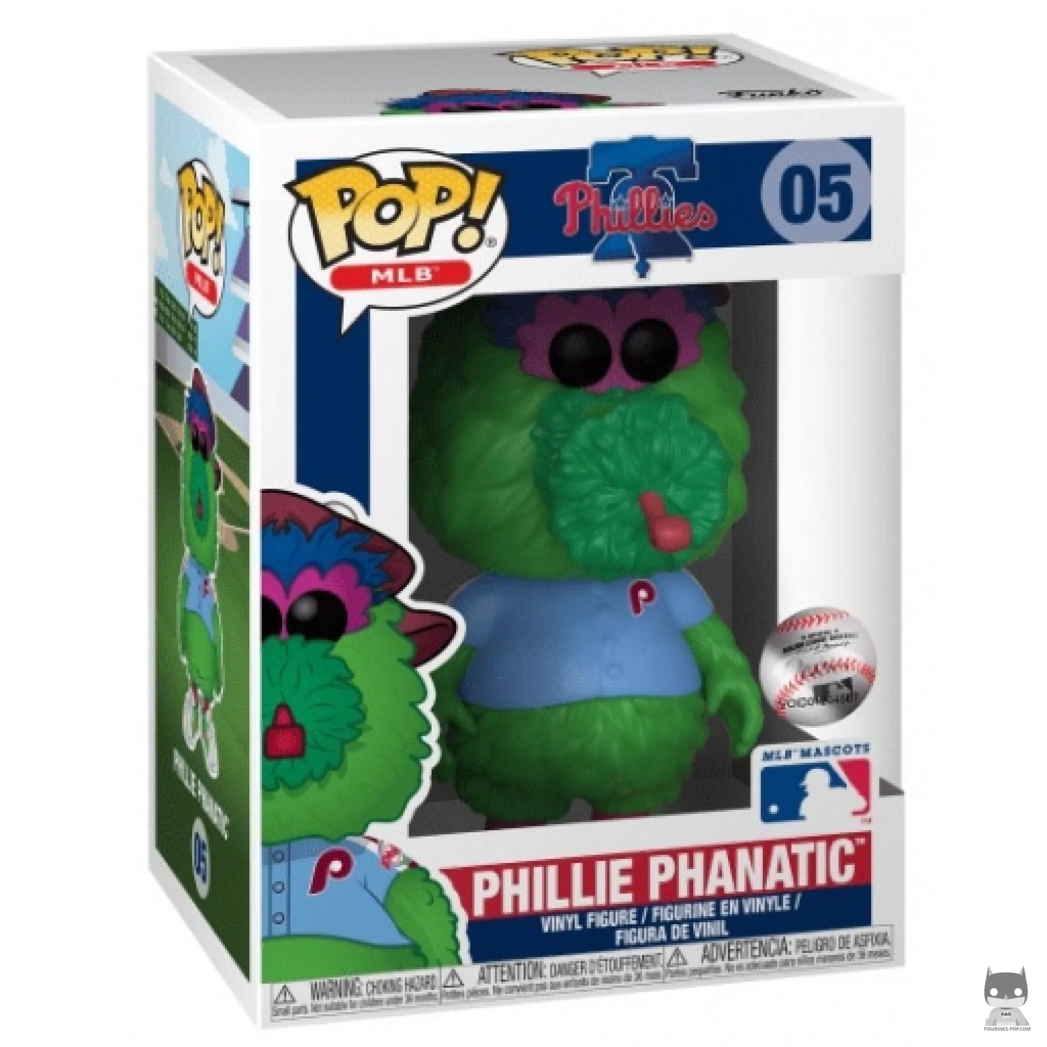 Phillie Phanatic (Blue) Funko Pop! figure in its box