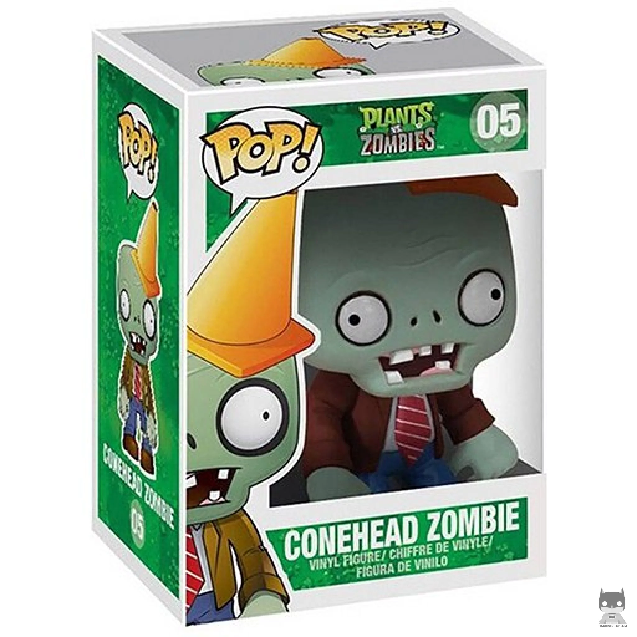 Conehead Zombie Funko Pop! figure in its box