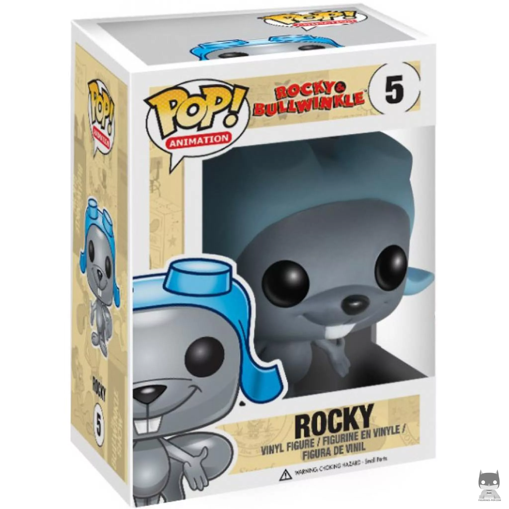 Rocky the Flying Squirrel Funko Pop! figure in its box