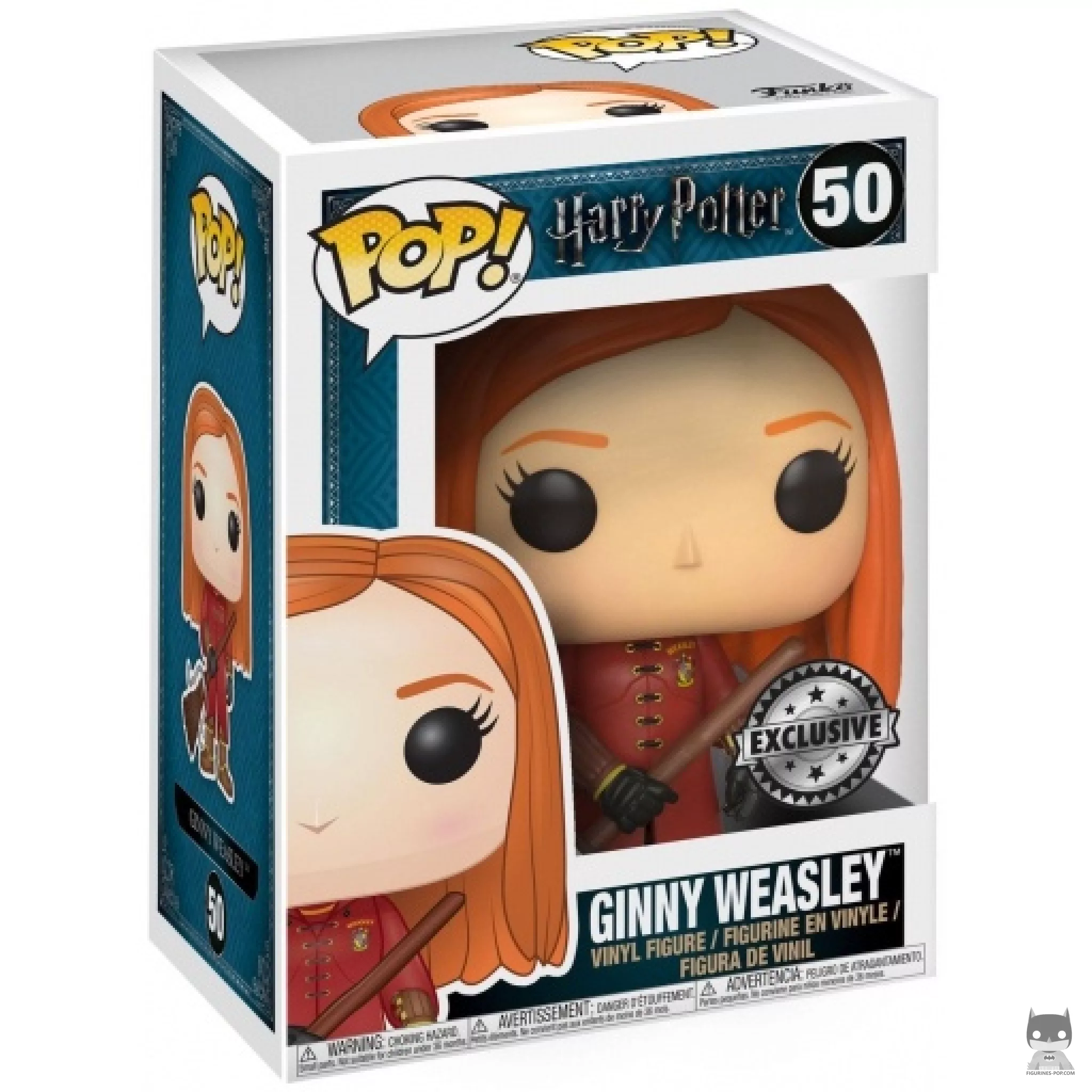 Ginny Weasley with Quidditch Robes Funko Pop! figure in its box
