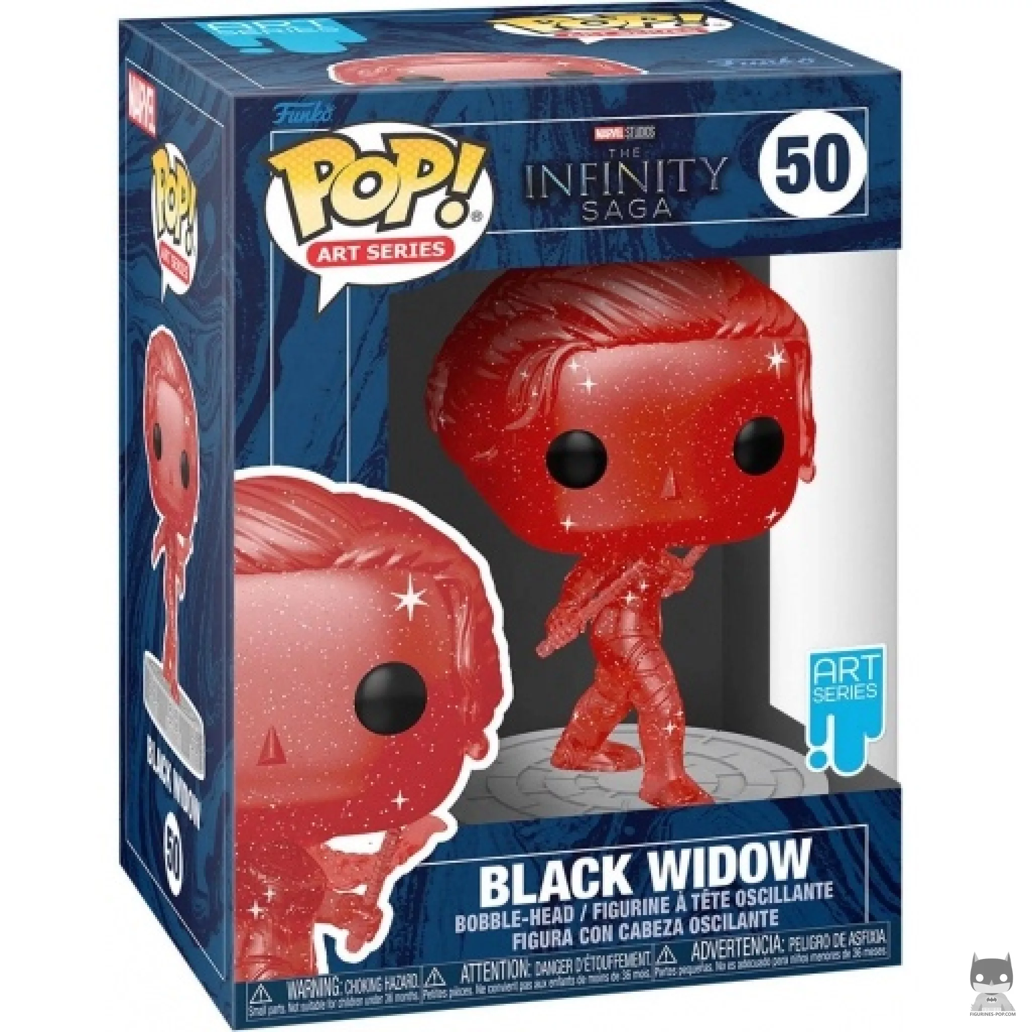 Black Widow (Red) Funko Pop! figure in its box