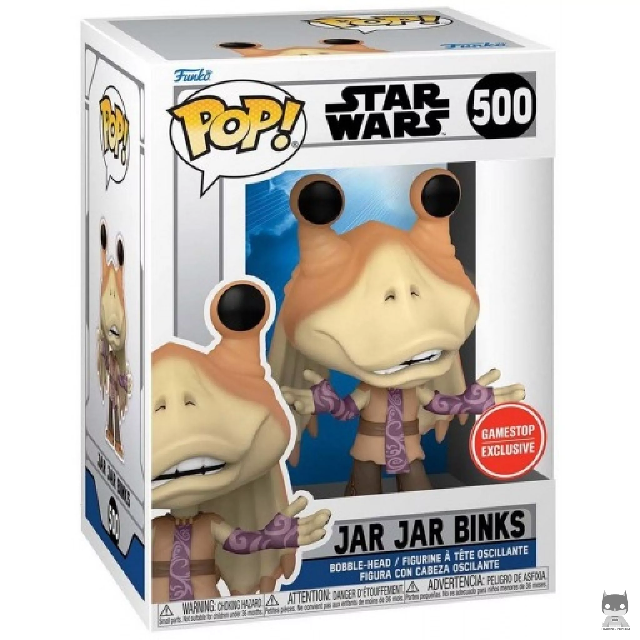 Jar Jar Binks Funko Pop! figure in its box